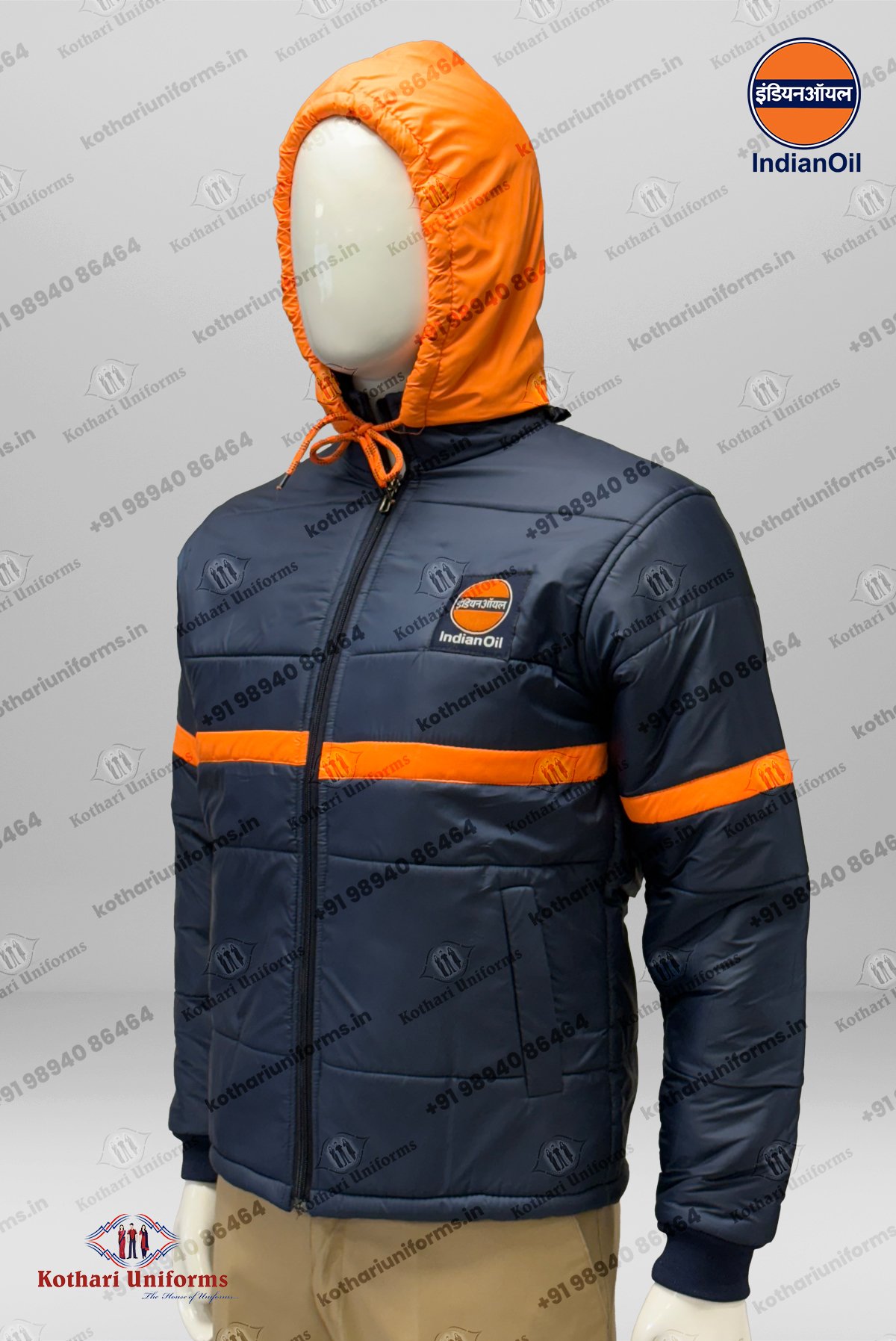 IOCL - Indian Oil Petrol Pump Filler Uniform - Winter Jacket
