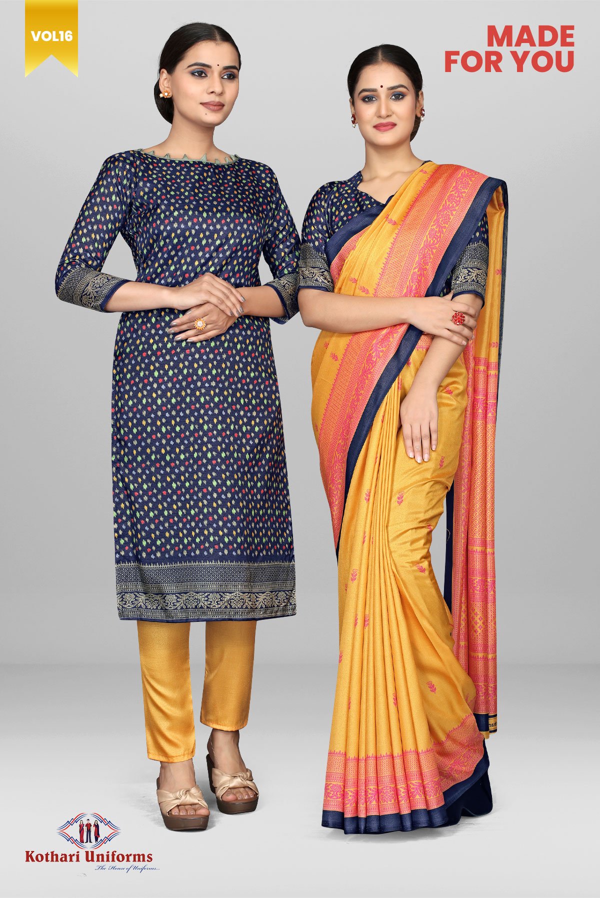 Made for You - Uniform Saree-Salwar Combo [MFY4]