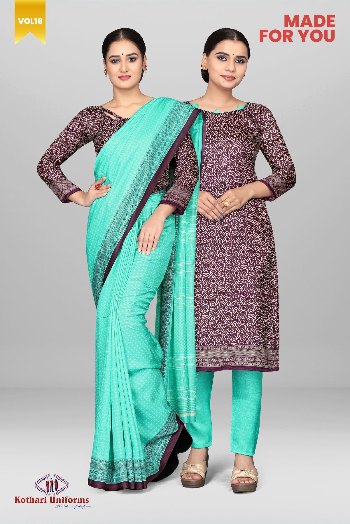 Made for You - Uniform Saree-Salwar Combo [MFY7]