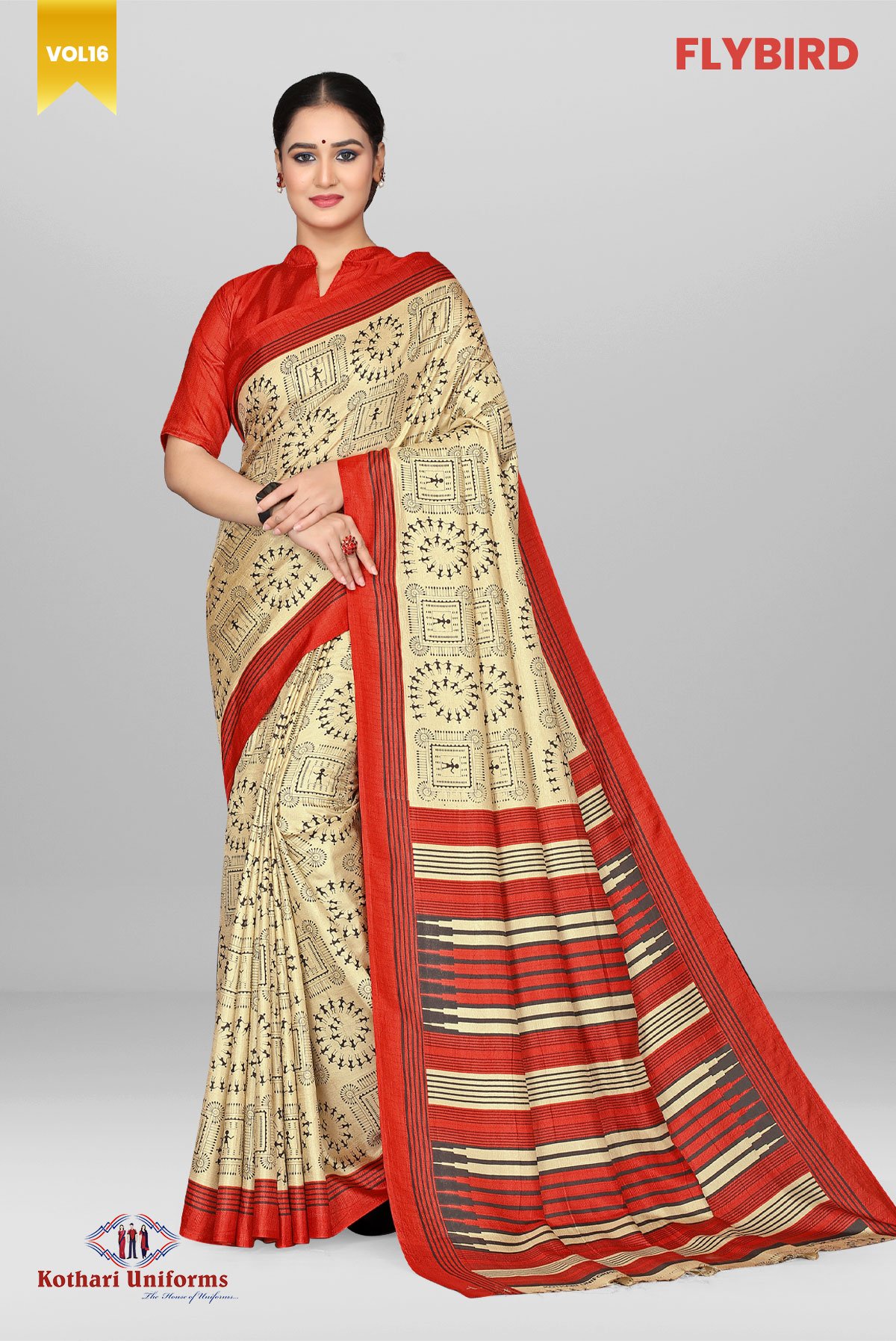Flybird | Uniform Saree [FB7A]