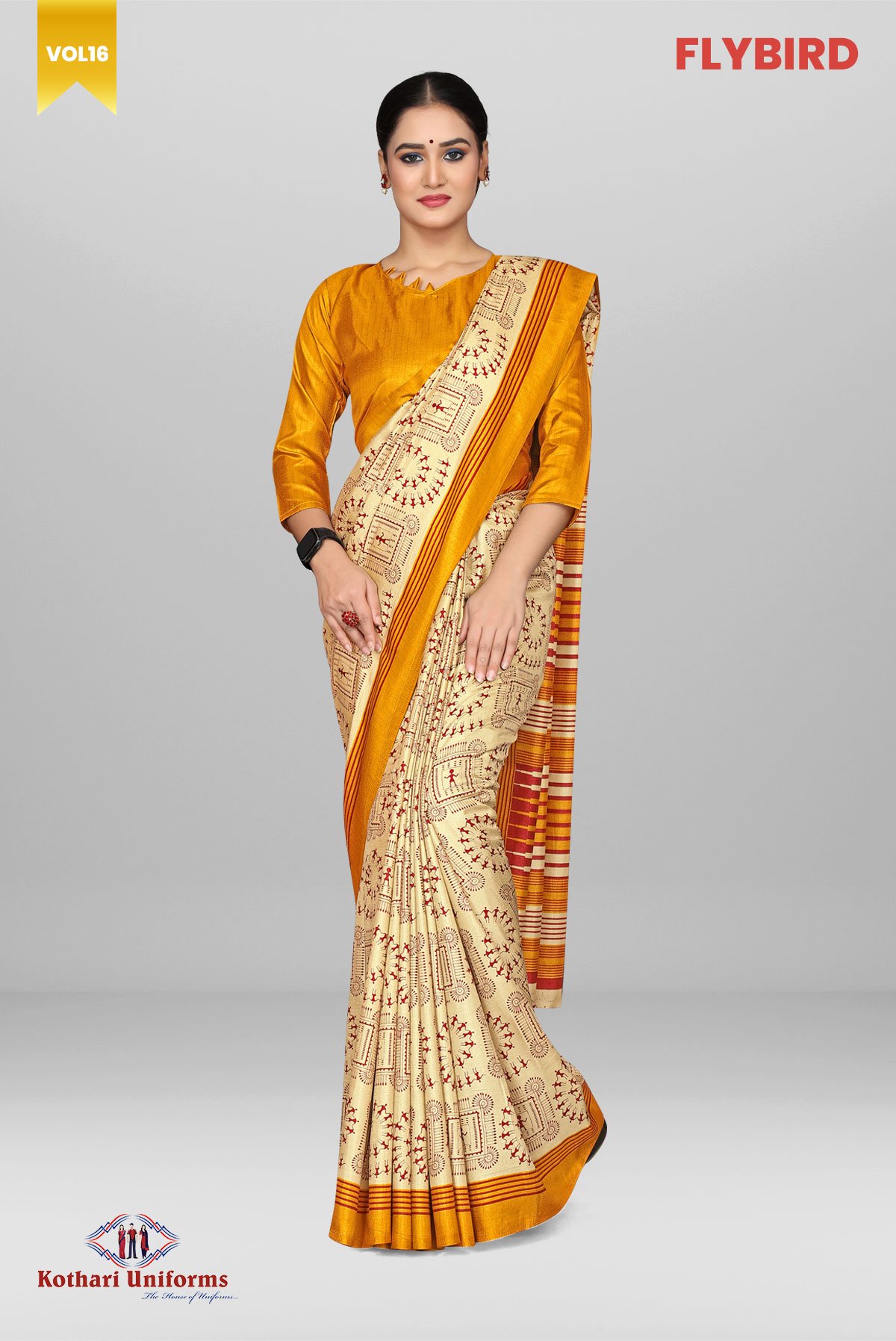 Flybird | Uniform Saree [FB7B]