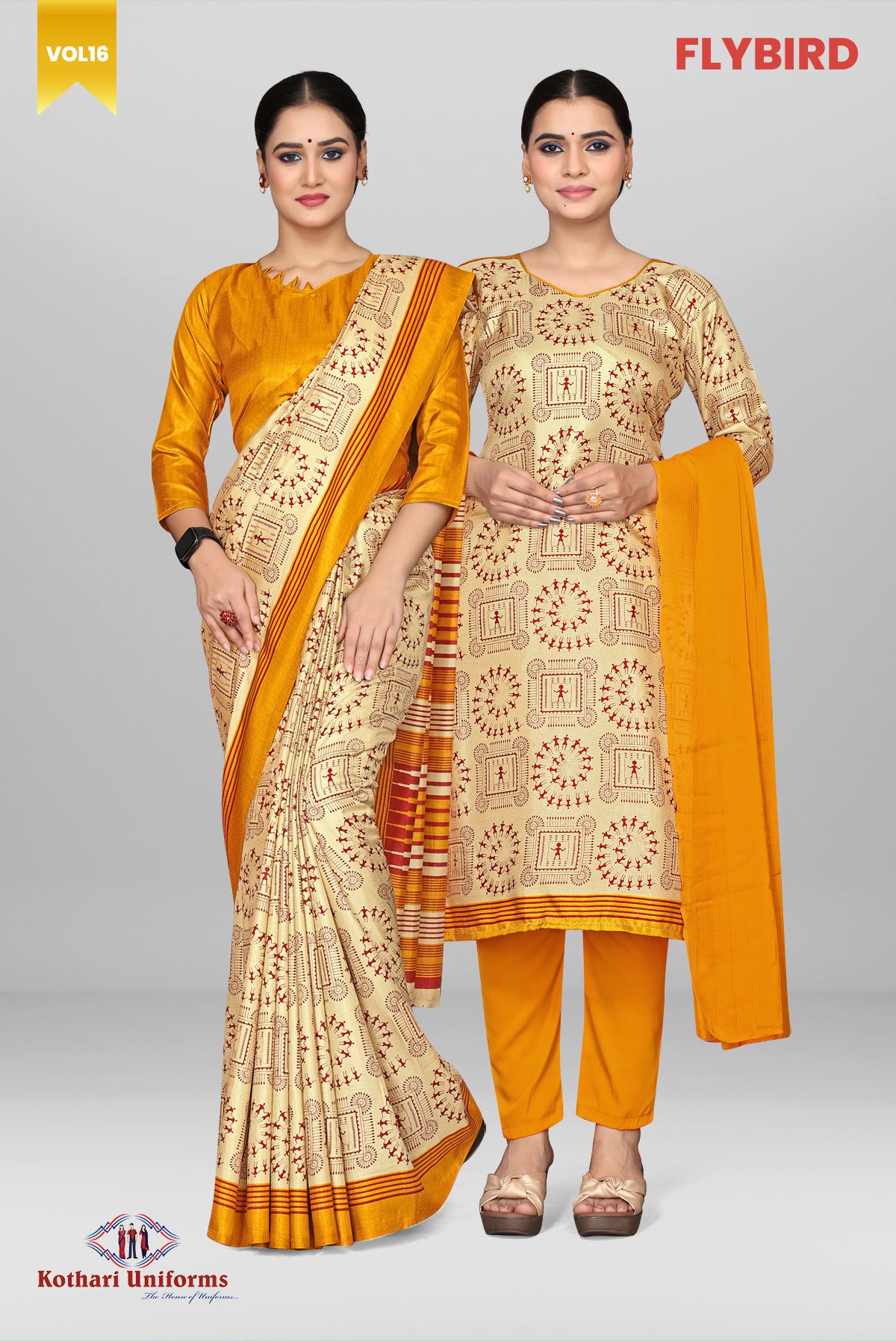 Flybird | Uniform Saree & Salwar Combo [FB7B]