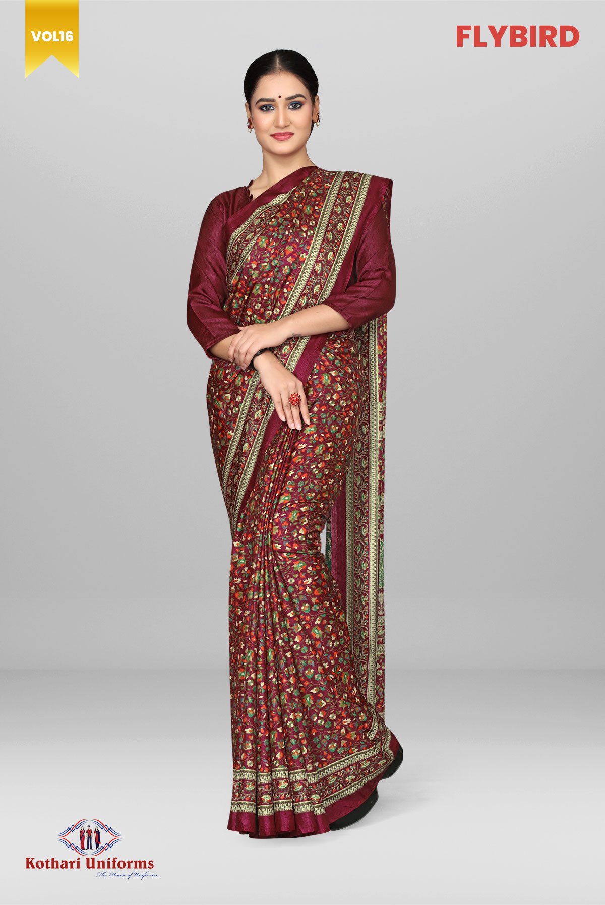 Flybird | Uniform Saree [FB8D]