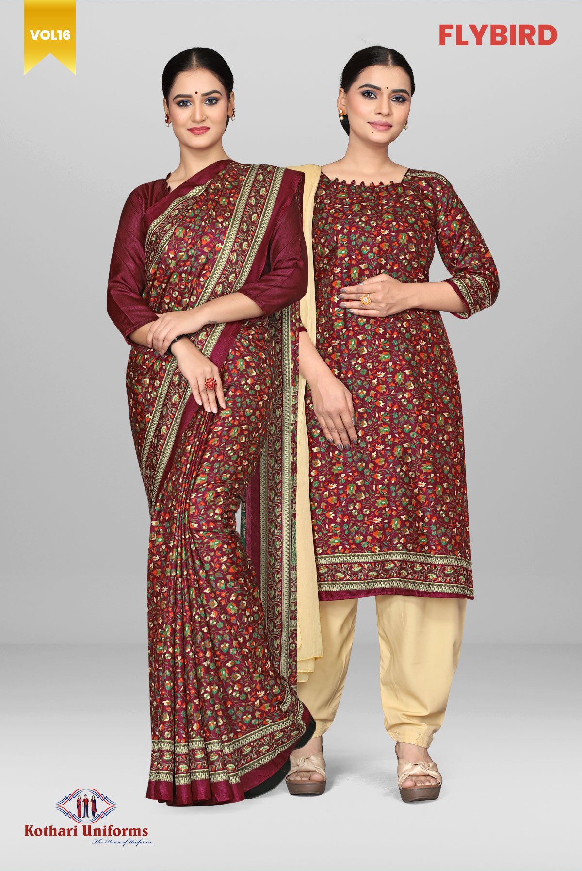 Flybird | Uniform Saree & Salwar Combo [FB8D]