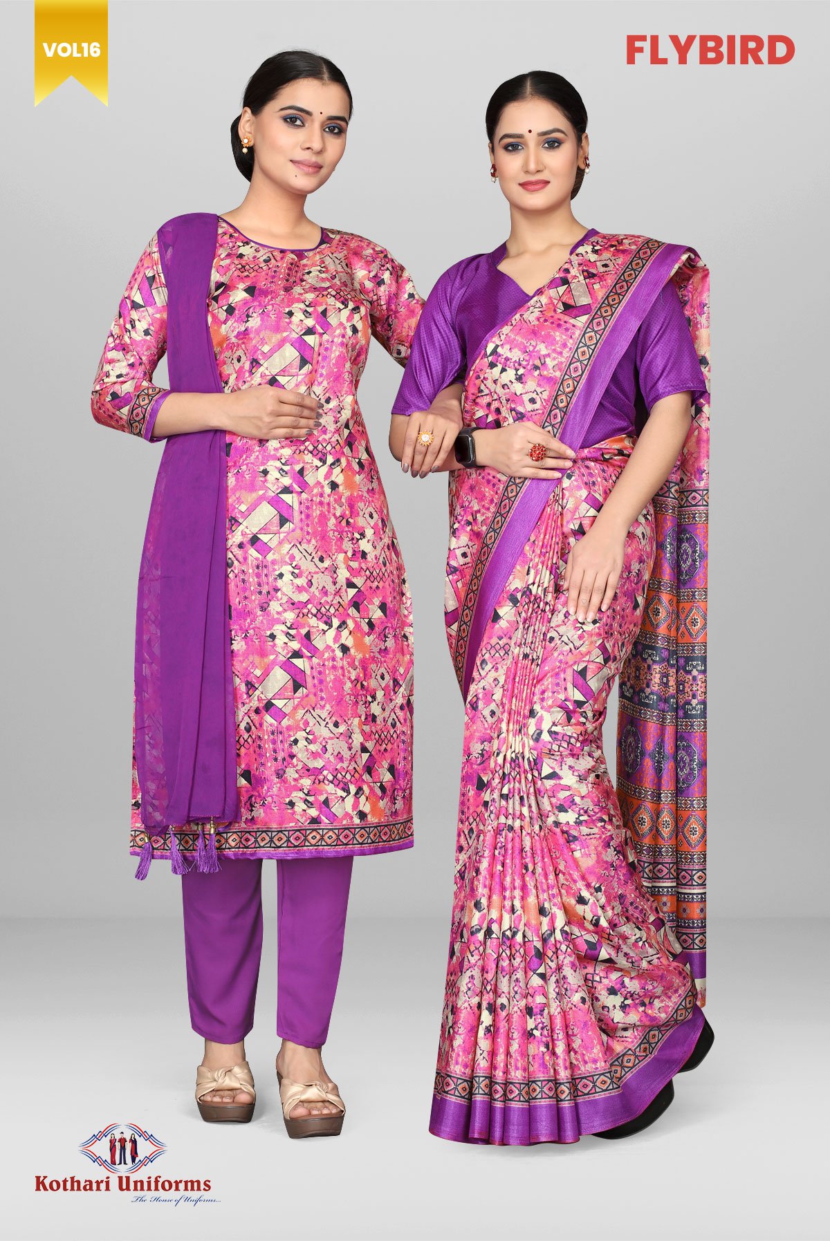 Flybird | Uniform Saree & Salwar Combo [FB9D]