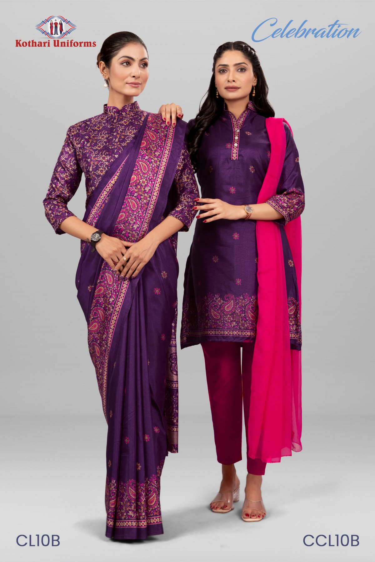 Celebration | Uniform Saree & Salwar Combo [CL10B]