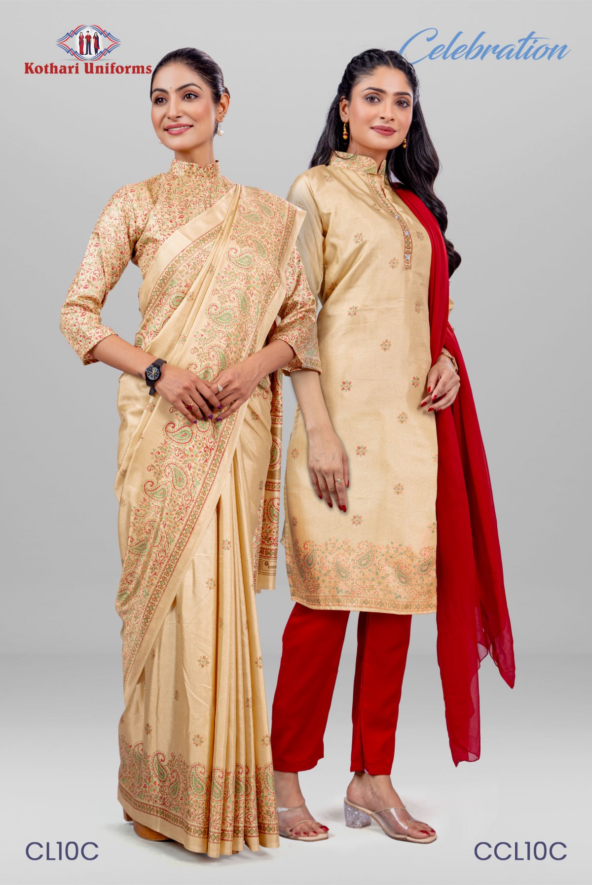 Celebration | Uniform Saree & Salwar Combo [CL10C]