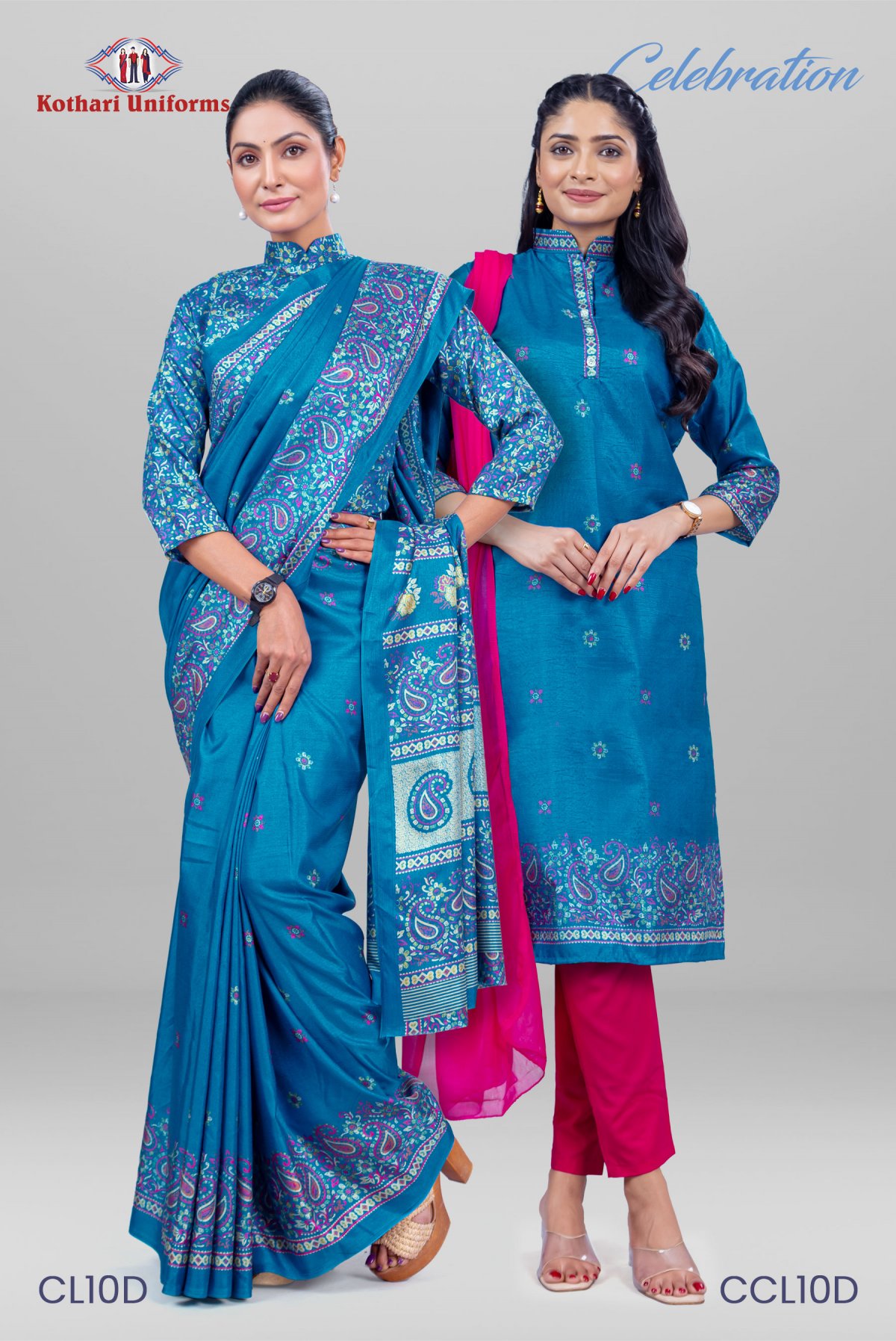 Celebration | Uniform Saree & Salwar Combo [CL10D]