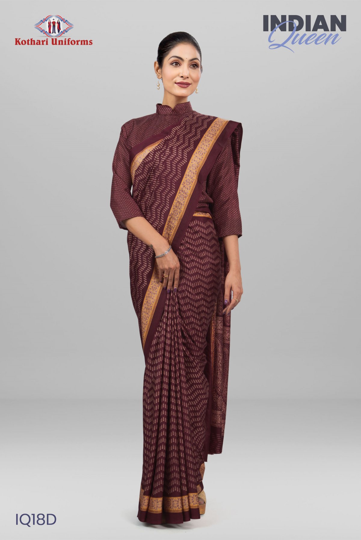 Indian Queen | Uniform Saree [IQ18D]