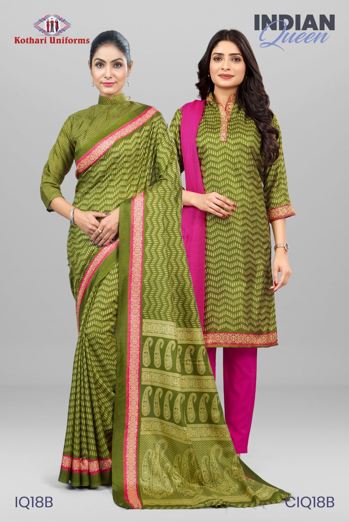 Indian Queen | Uniform Saree & Salwar Combo [IQ18B]