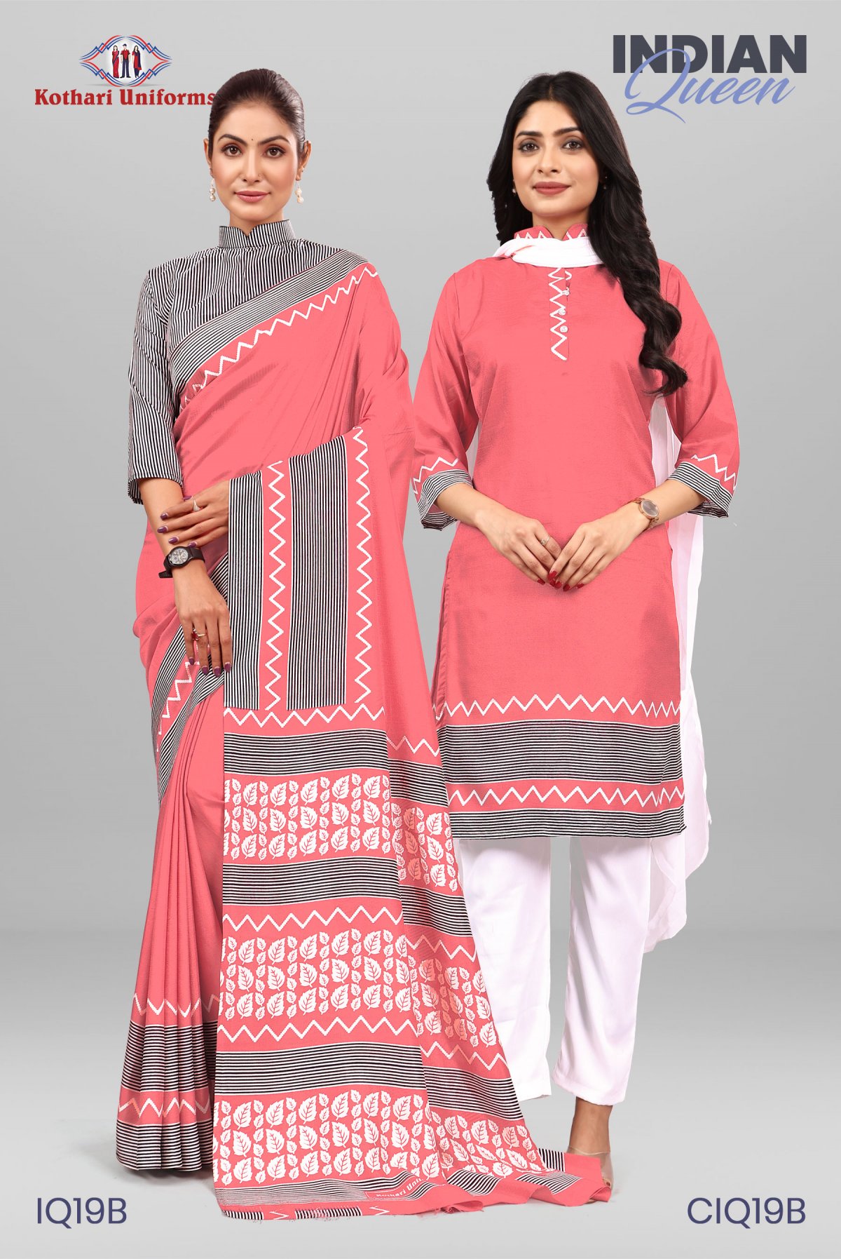 Indian Queen | Uniform Saree & Salwar Combo [IQ19B]