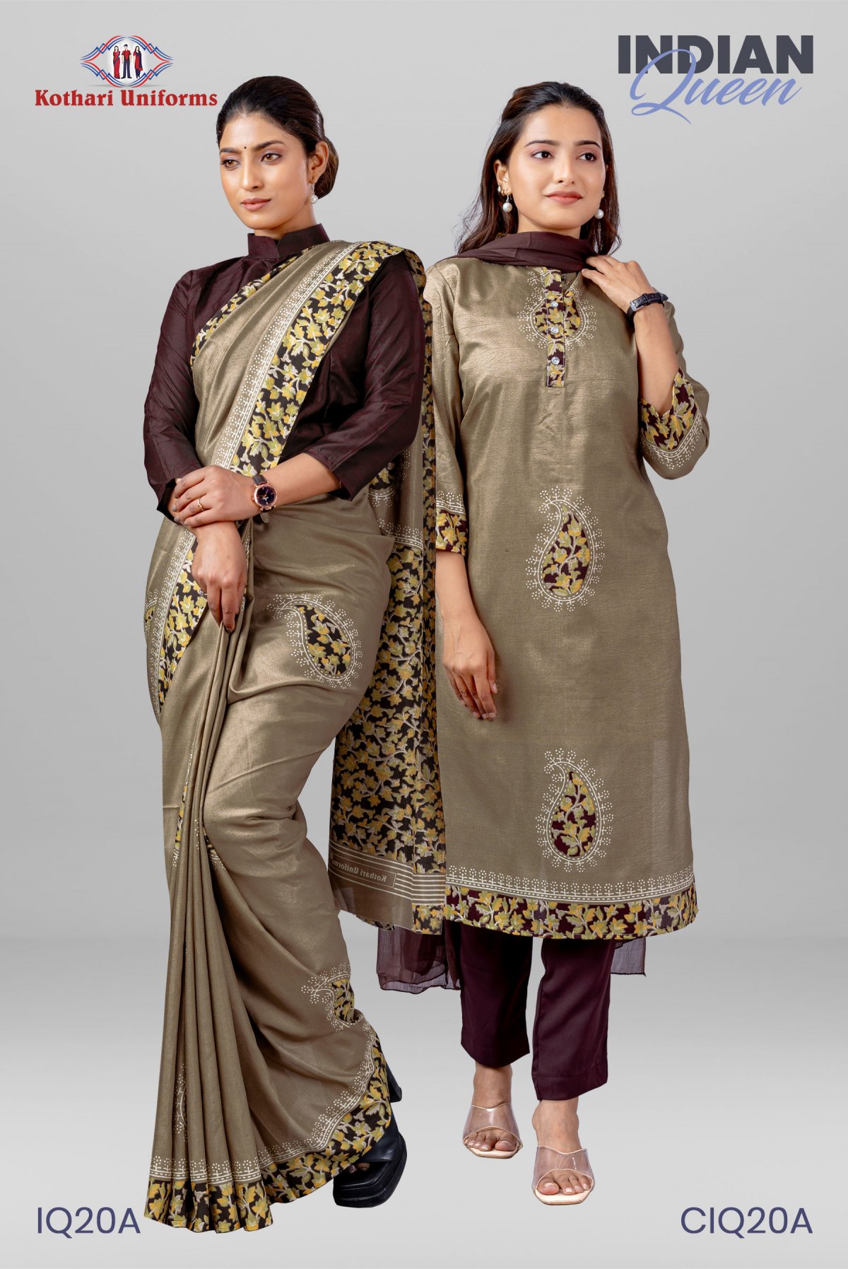 Indian Queen | Uniform Saree & Salwar Combo [IQ20A]