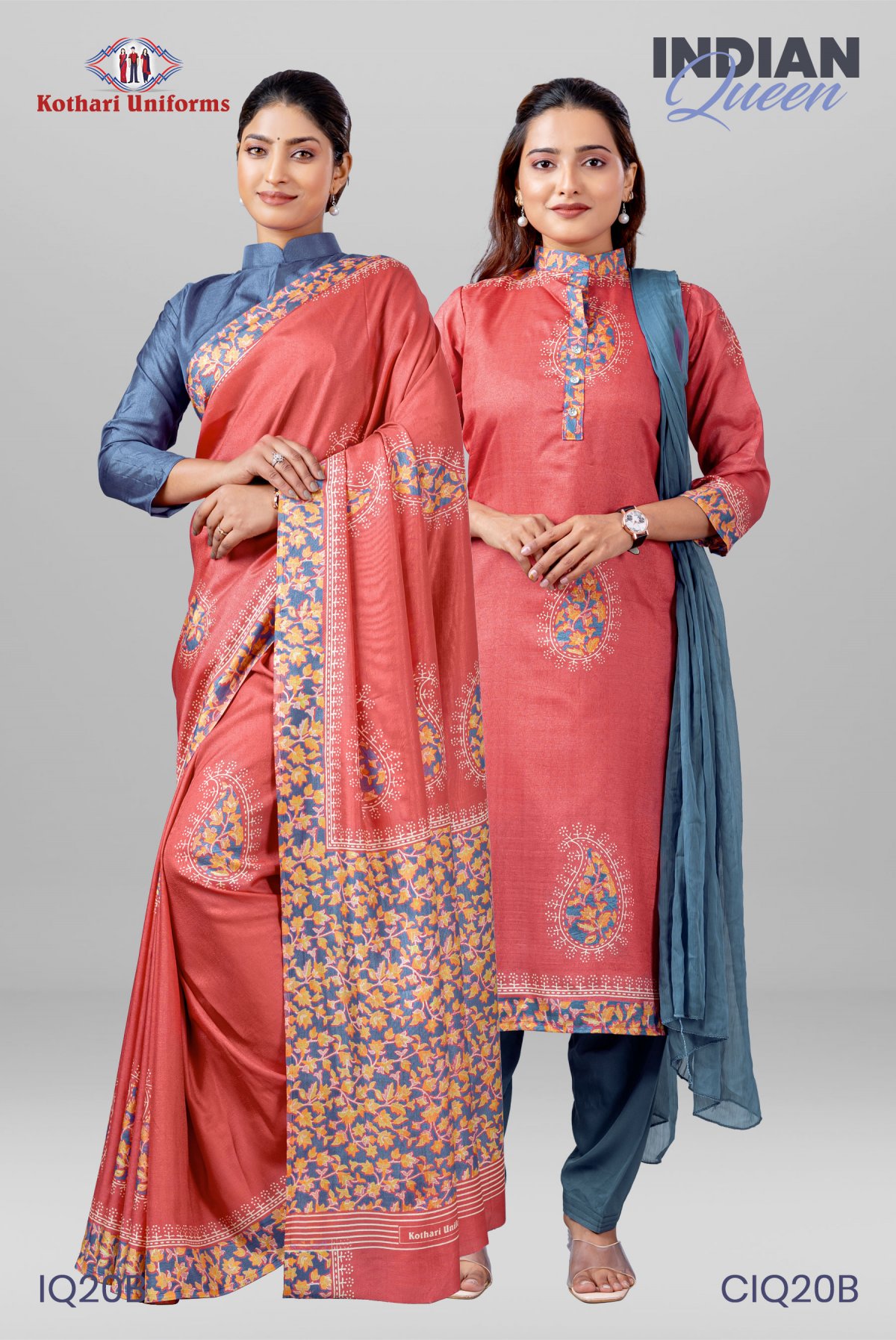 Indian Queen | Uniform Saree & Salwar Combo [IQ20B]