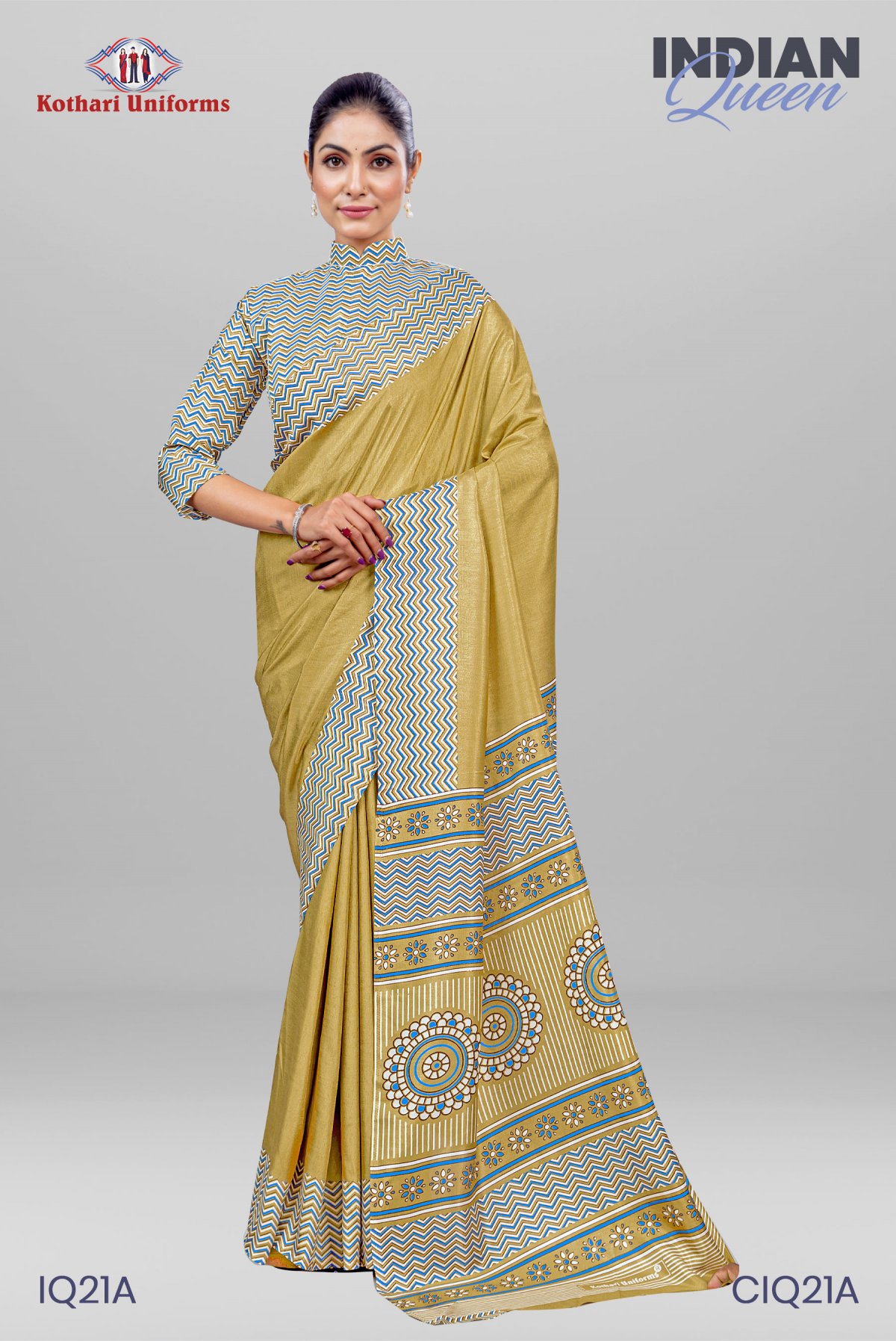 Indian Queen | Uniform Saree [IQ21A]
