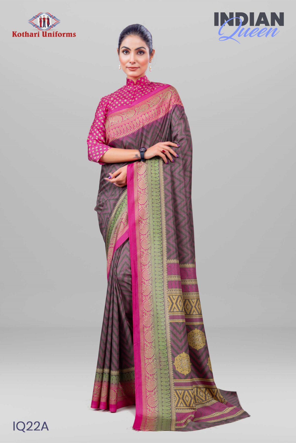 Indian Queen | Uniform Saree [IQ22A]