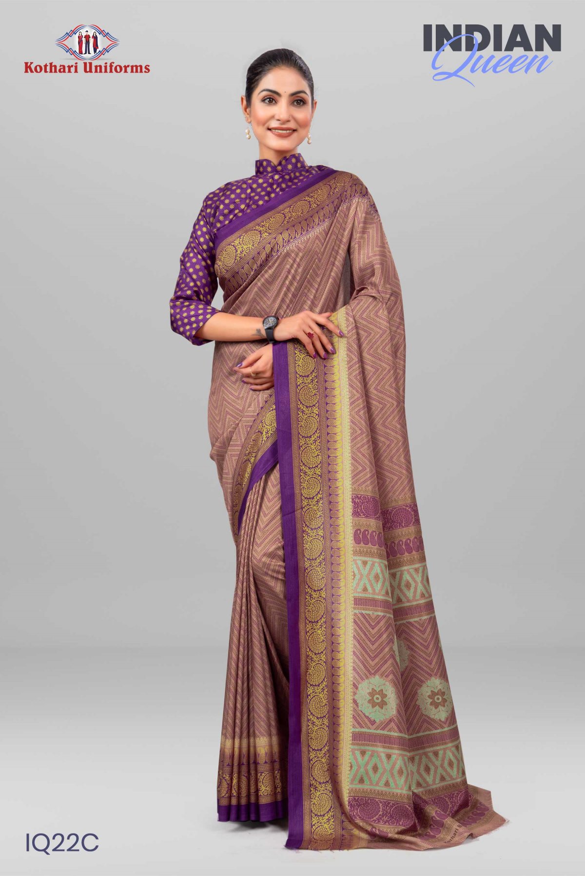 Indian Queen | Uniform Saree [IQ22C]