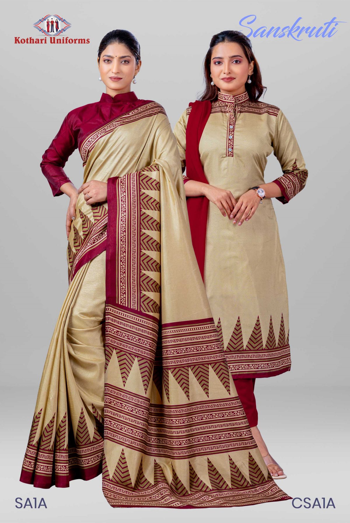 Sanskruti | Uniform Saree & Salwar Combo [SA1A]