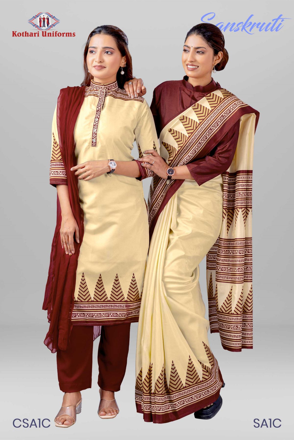 Sanskruti | Uniform Saree & Salwar Combo [SA1C]