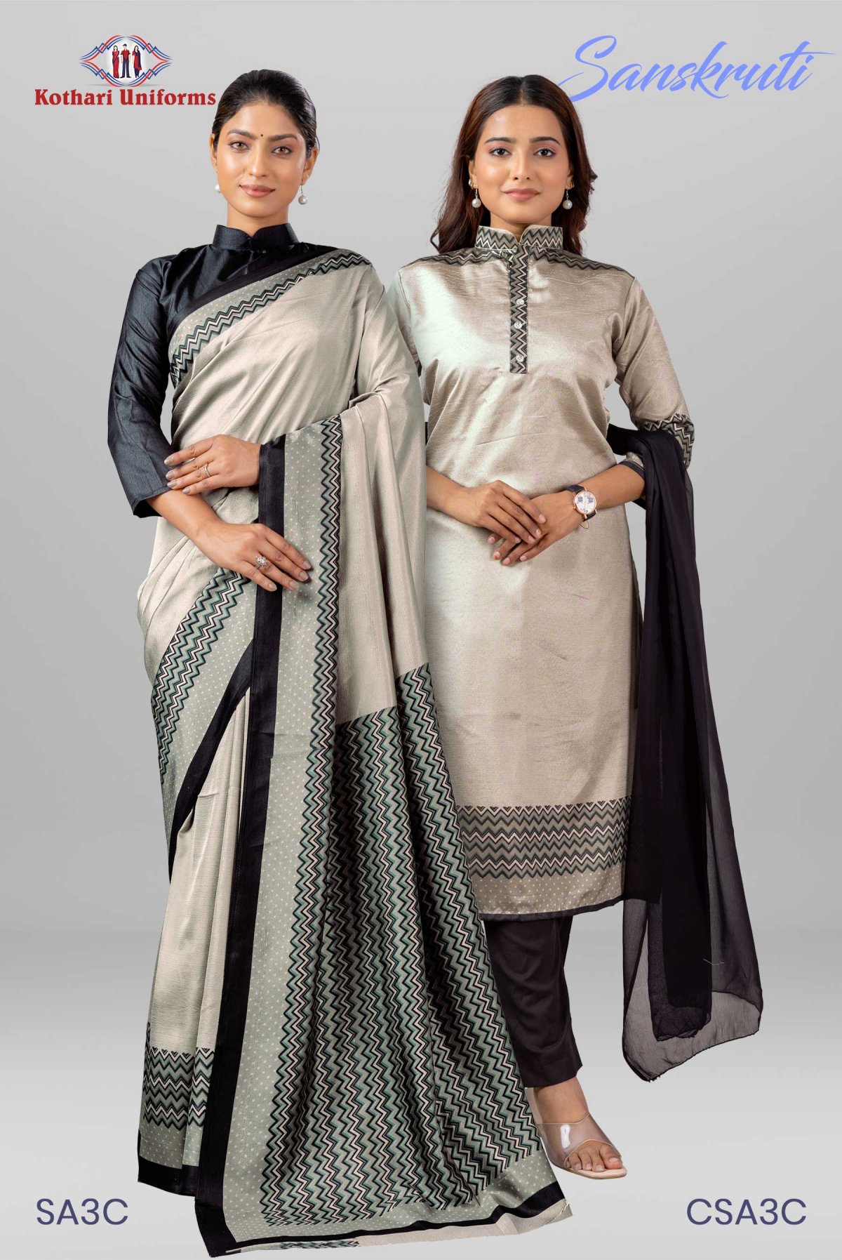 Sanskruti | Uniform Saree & Salwar Combo [SA3C]