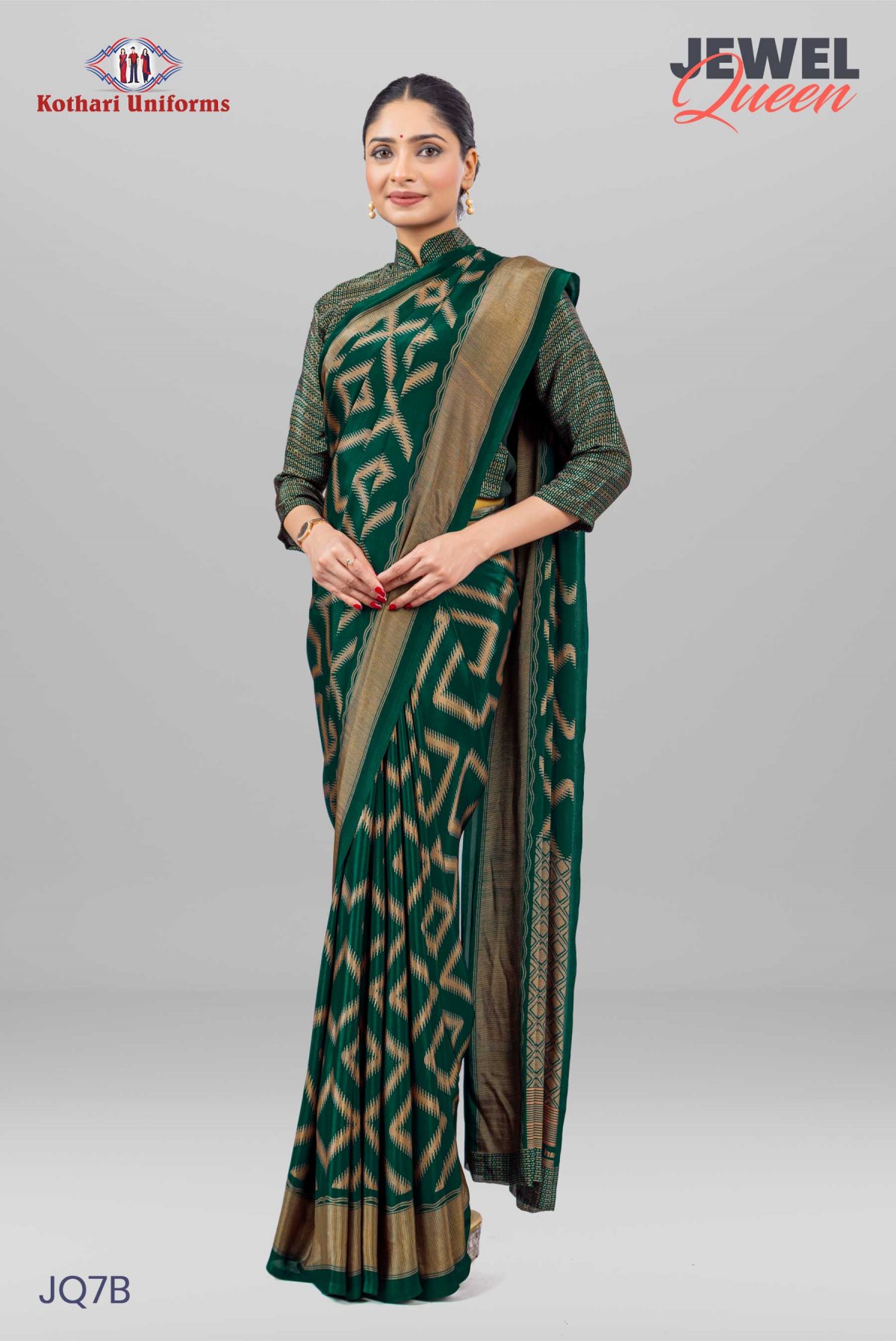 Jewel Queen | Uniform Saree [JQ7B]