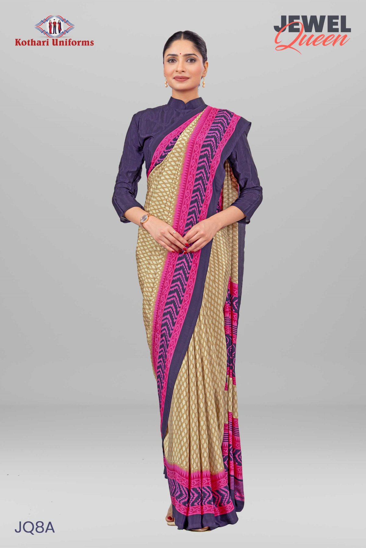 Jewel Queen | Uniform Saree [JQ8A]