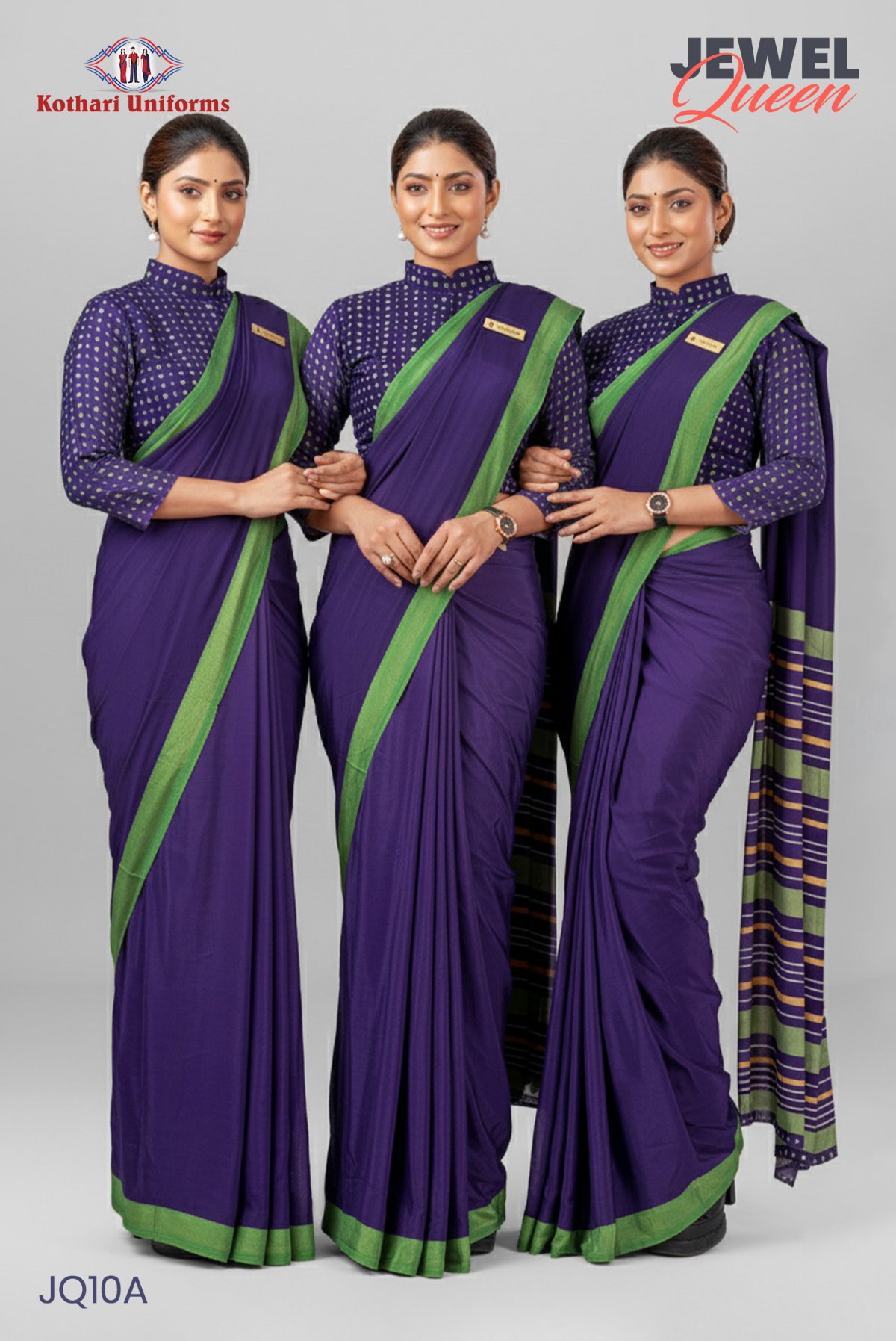 Jewel Queen | Uniform Saree [JQ10A]