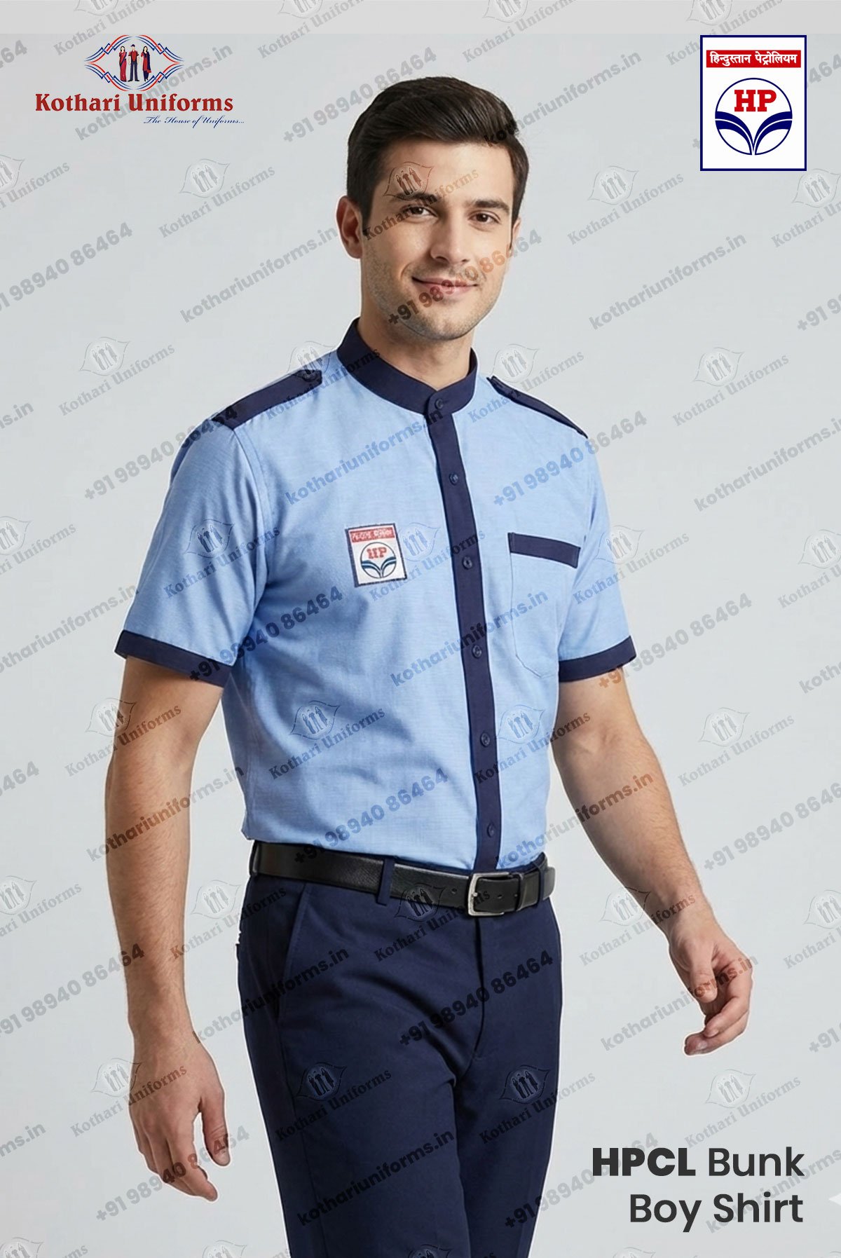 HPCL - Hindustan Petroleum Petrol Pump Filler Uniforms - Shirt & Pant