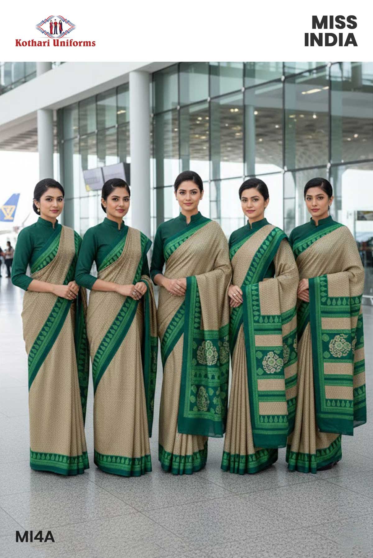 Miss India Uniform Saree - MI4A