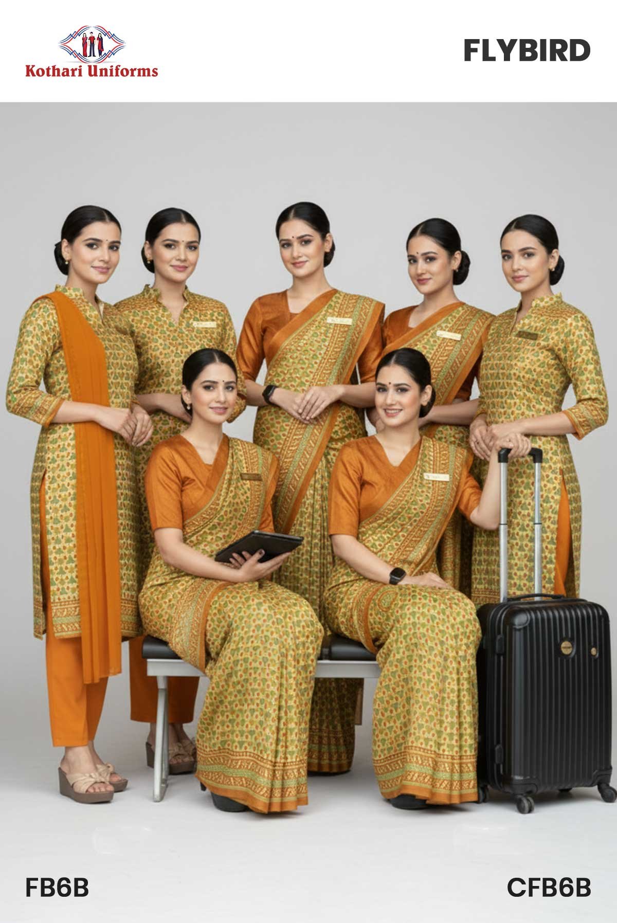 Flybird | Uniform Saree & Salwar Combo [FB6B]