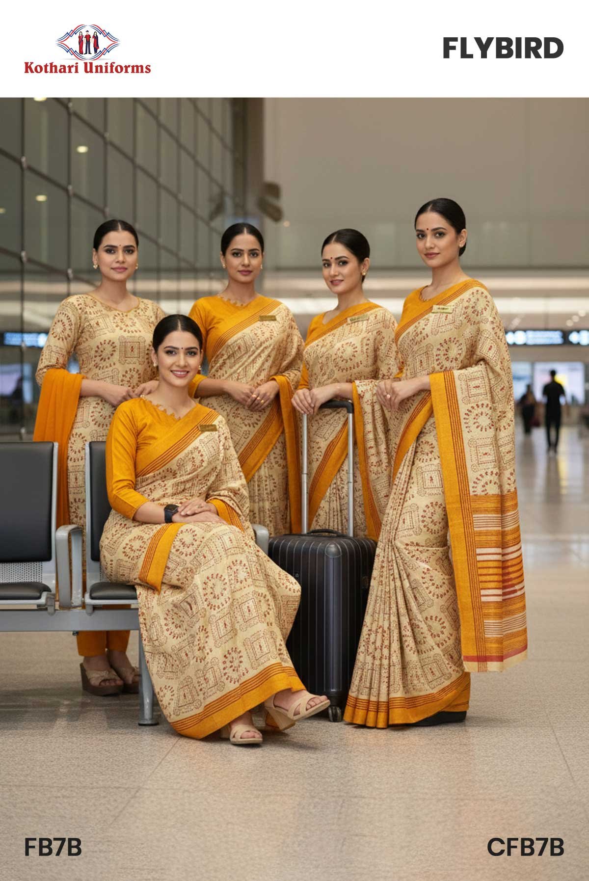 Flybird | Uniform Saree & Salwar Combo [FB7B]