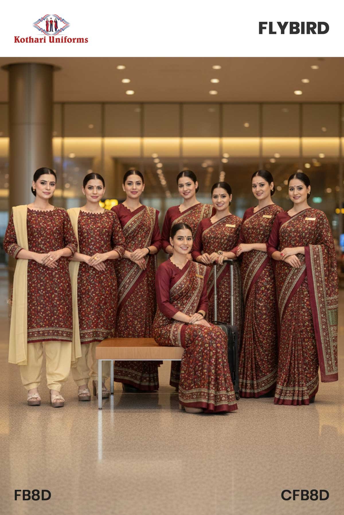 Flybird | Uniform Saree & Salwar Combo [FB8D]