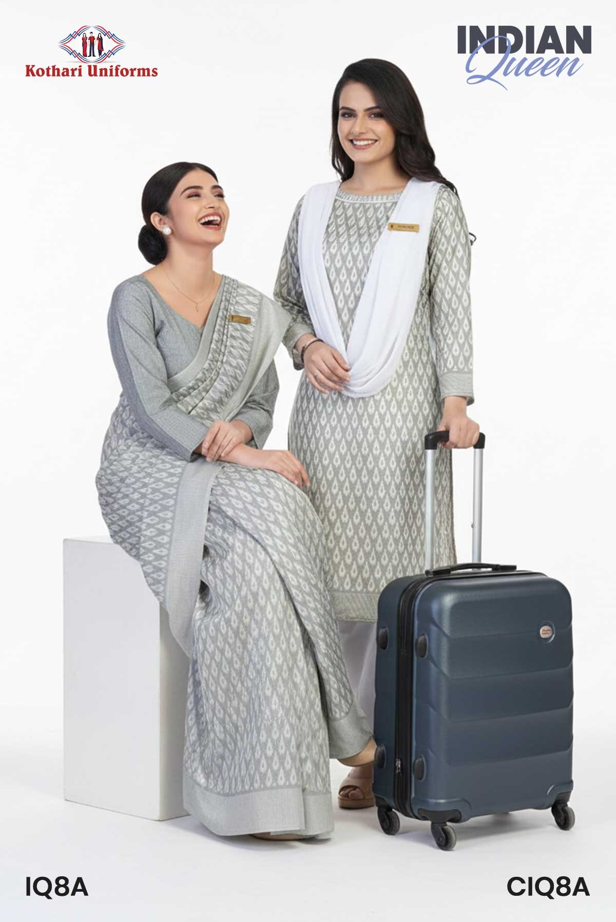 Indian Queen | Uniform Saree & Salwar Combo [IQ8A]