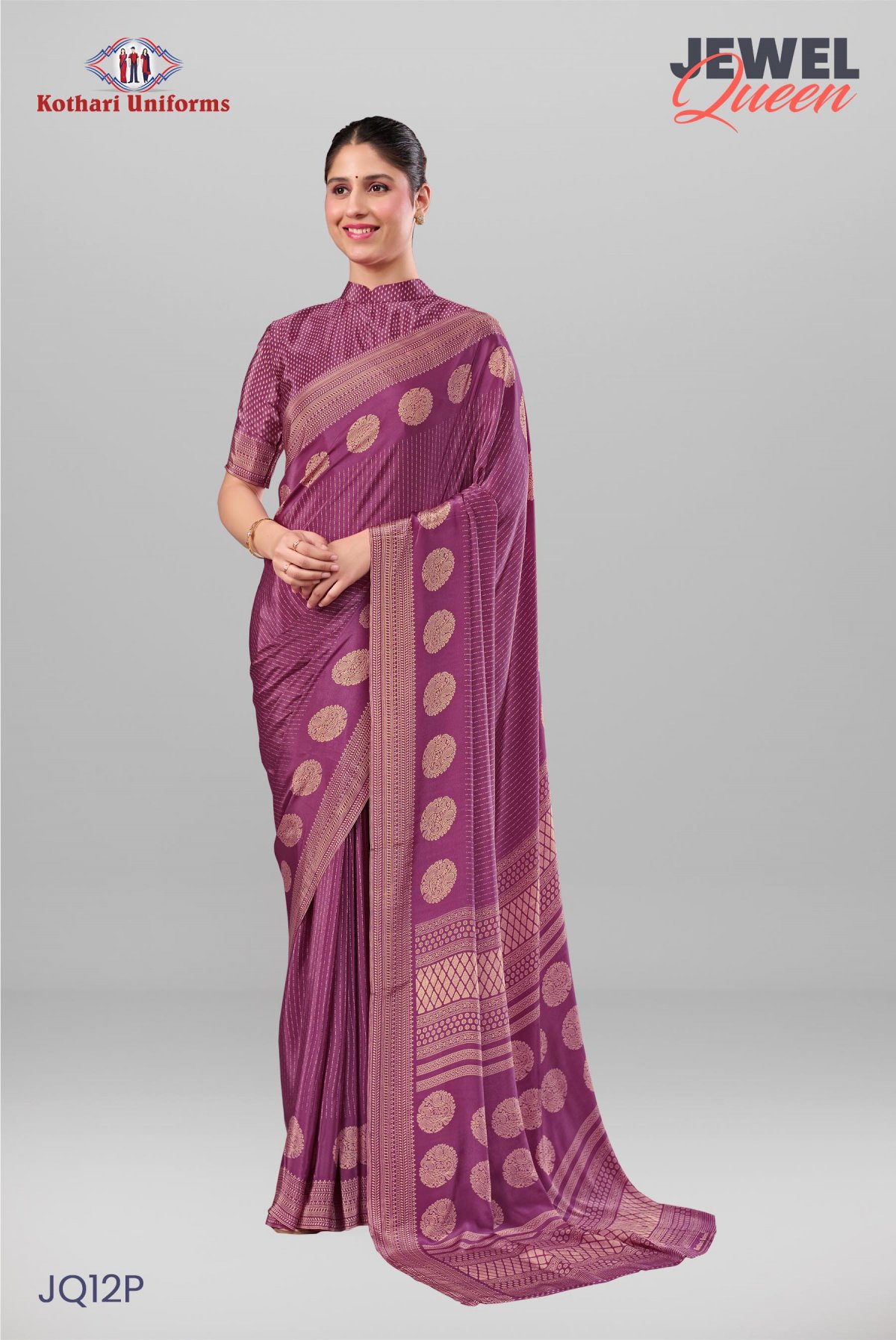 Jewel Queen | Uniform Saree [JQ12P]