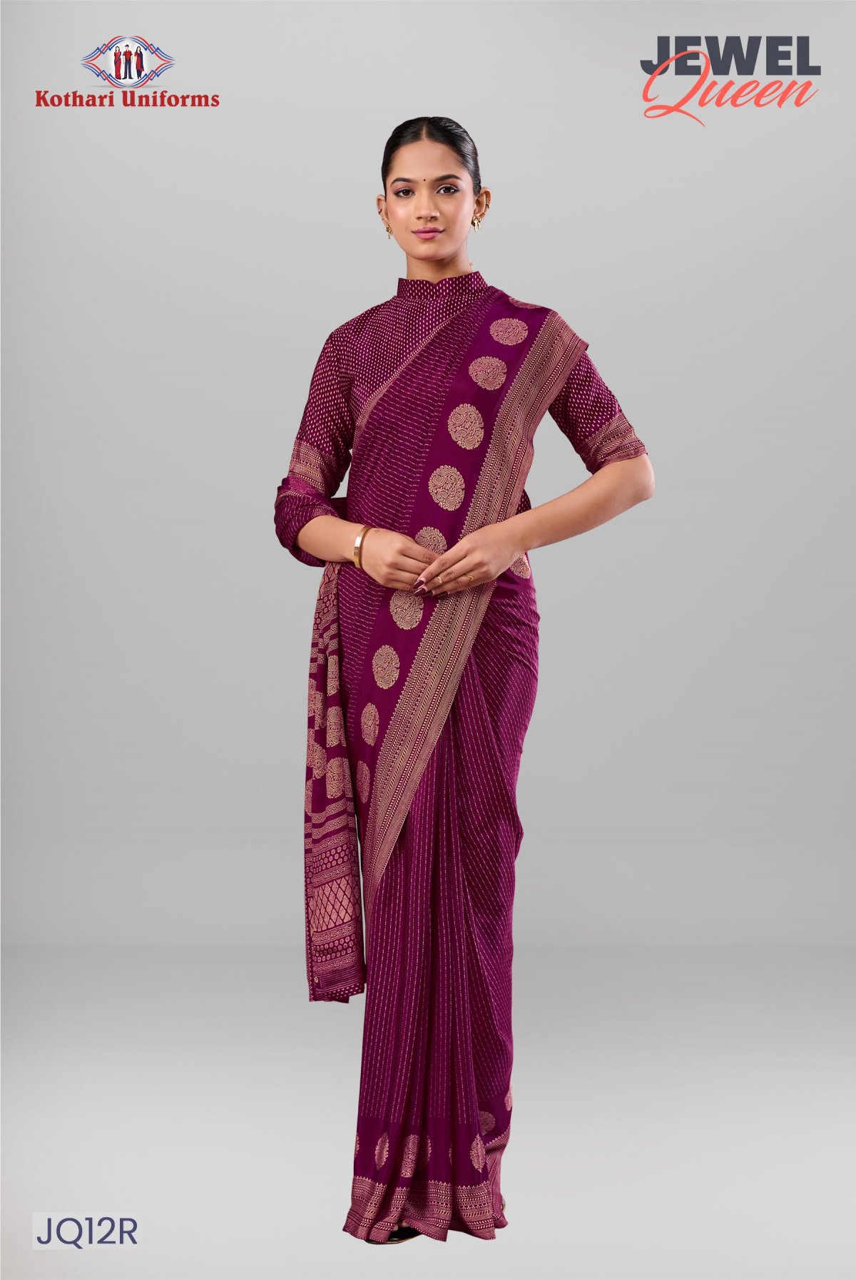 Jewel Queen | Uniform Saree [JQ12R]