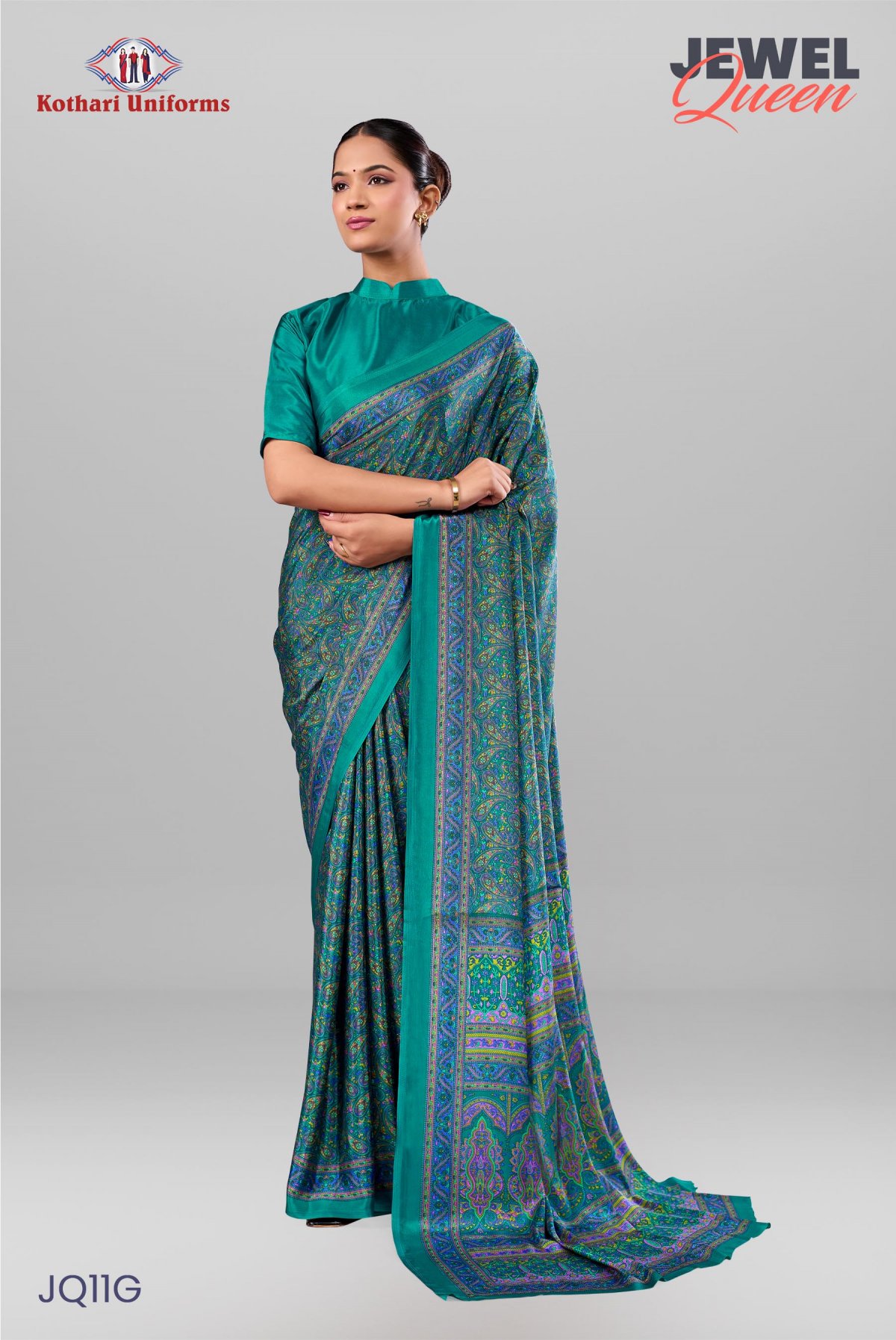 Jewel Queen | Uniform Saree [JQ11G]
