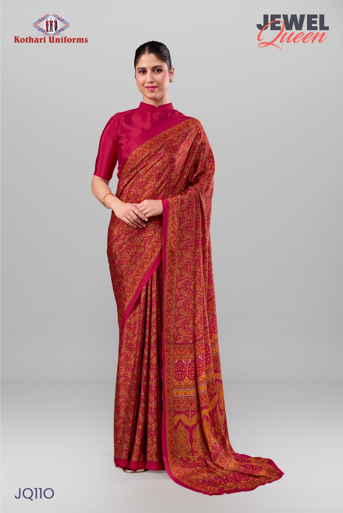 Jewel Queen | Uniform Saree [JQ11O]