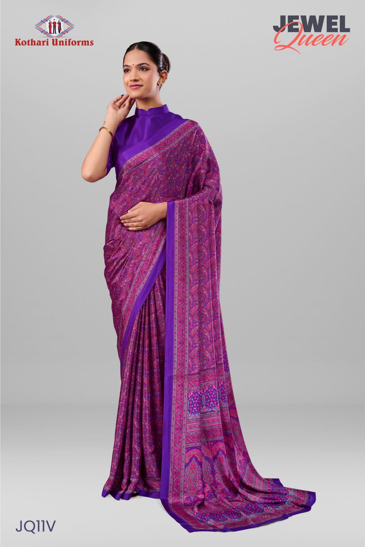 Jewel Queen | Uniform Saree [JQ11V]