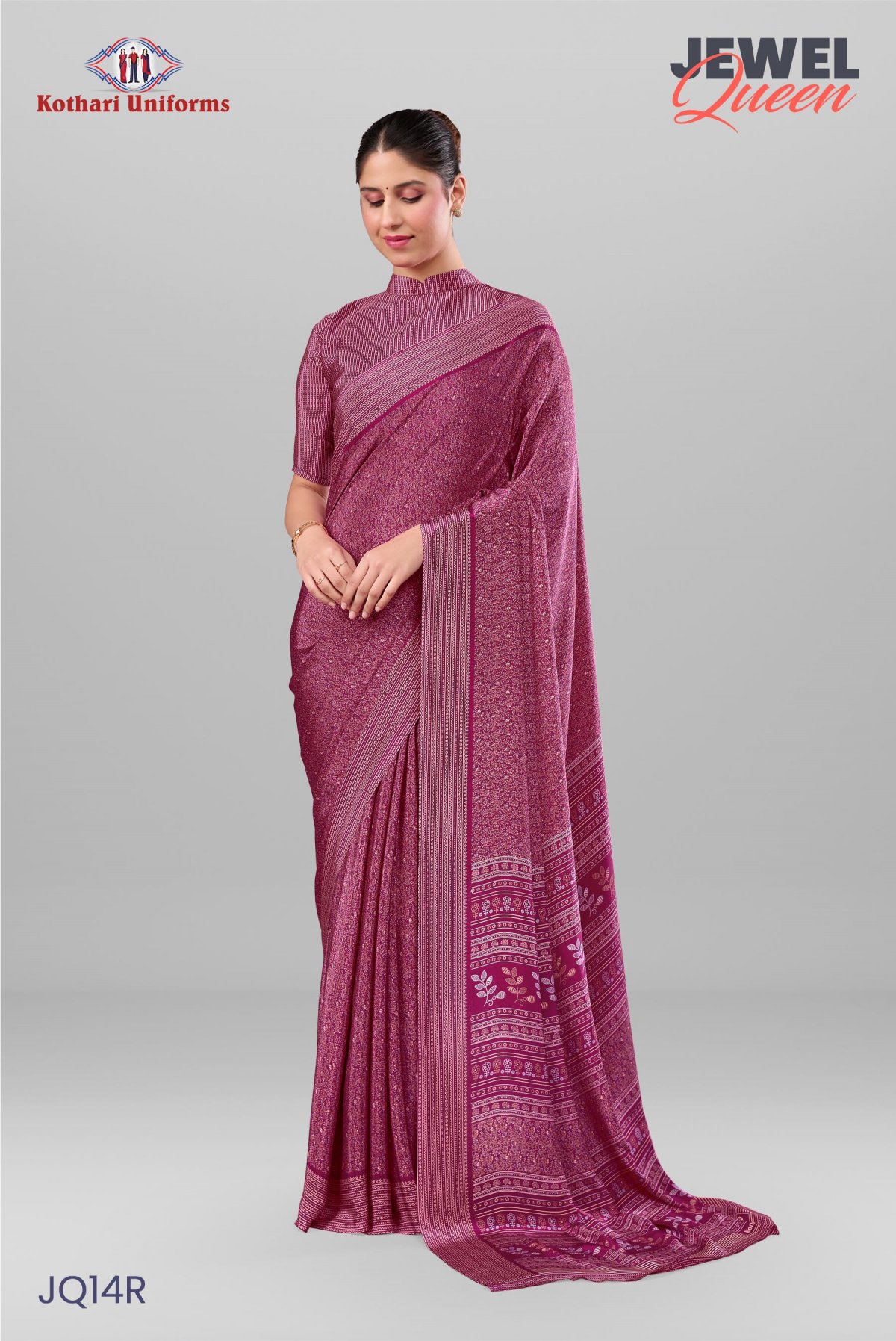Jewel Queen | Uniform Saree [JQ14R]