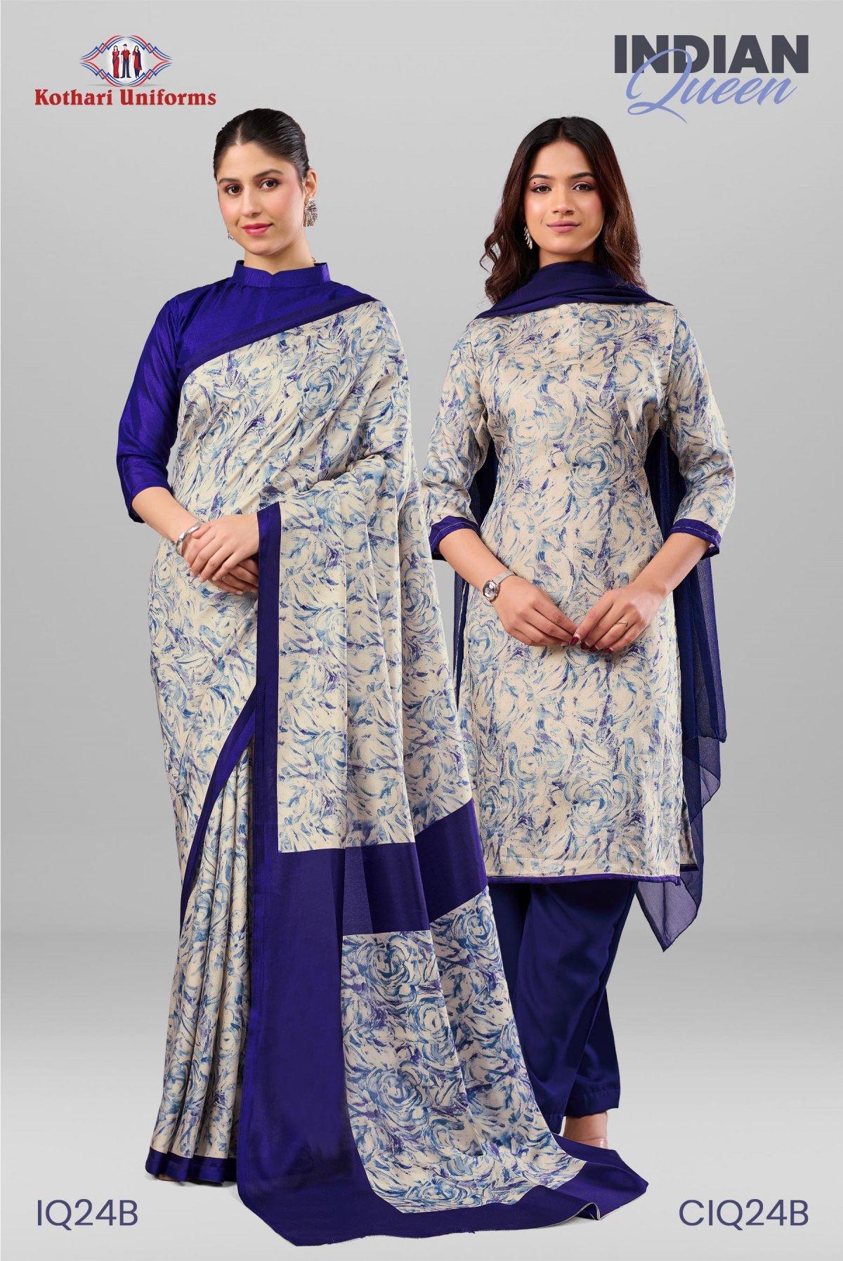 Indian Queen | Uniform Saree & Salwar Combo [IQ24B]