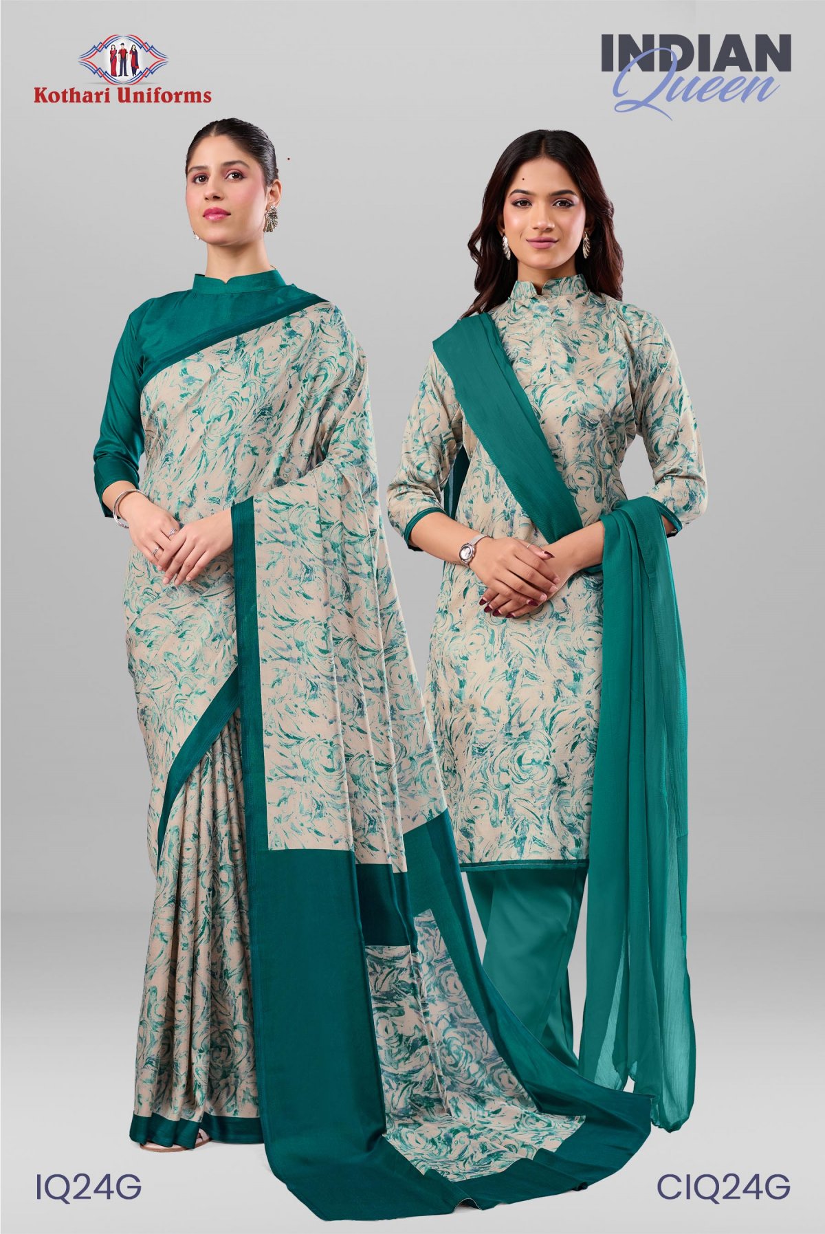 Indian Queen | Uniform Saree & Salwar Combo [IQ24G]