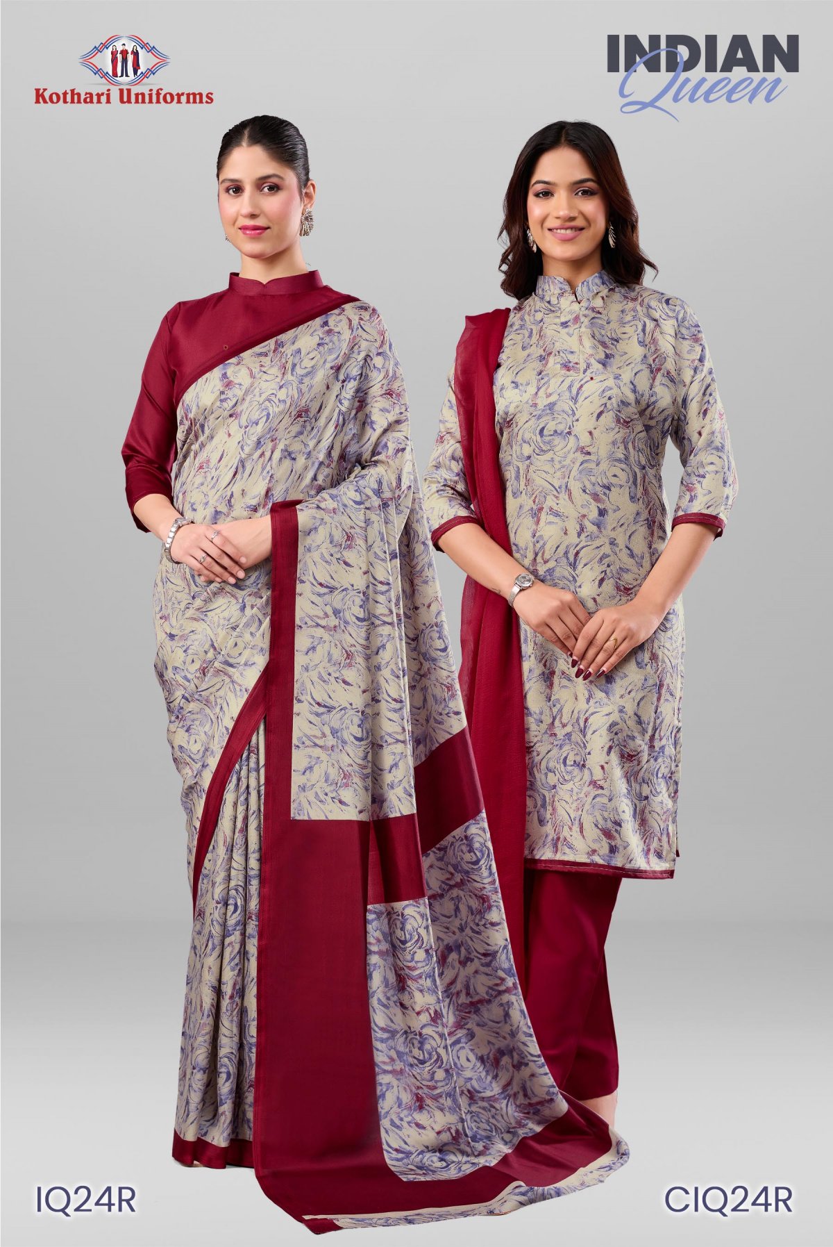 Indian Queen | Uniform Saree & Salwar Combo [IQ24R]