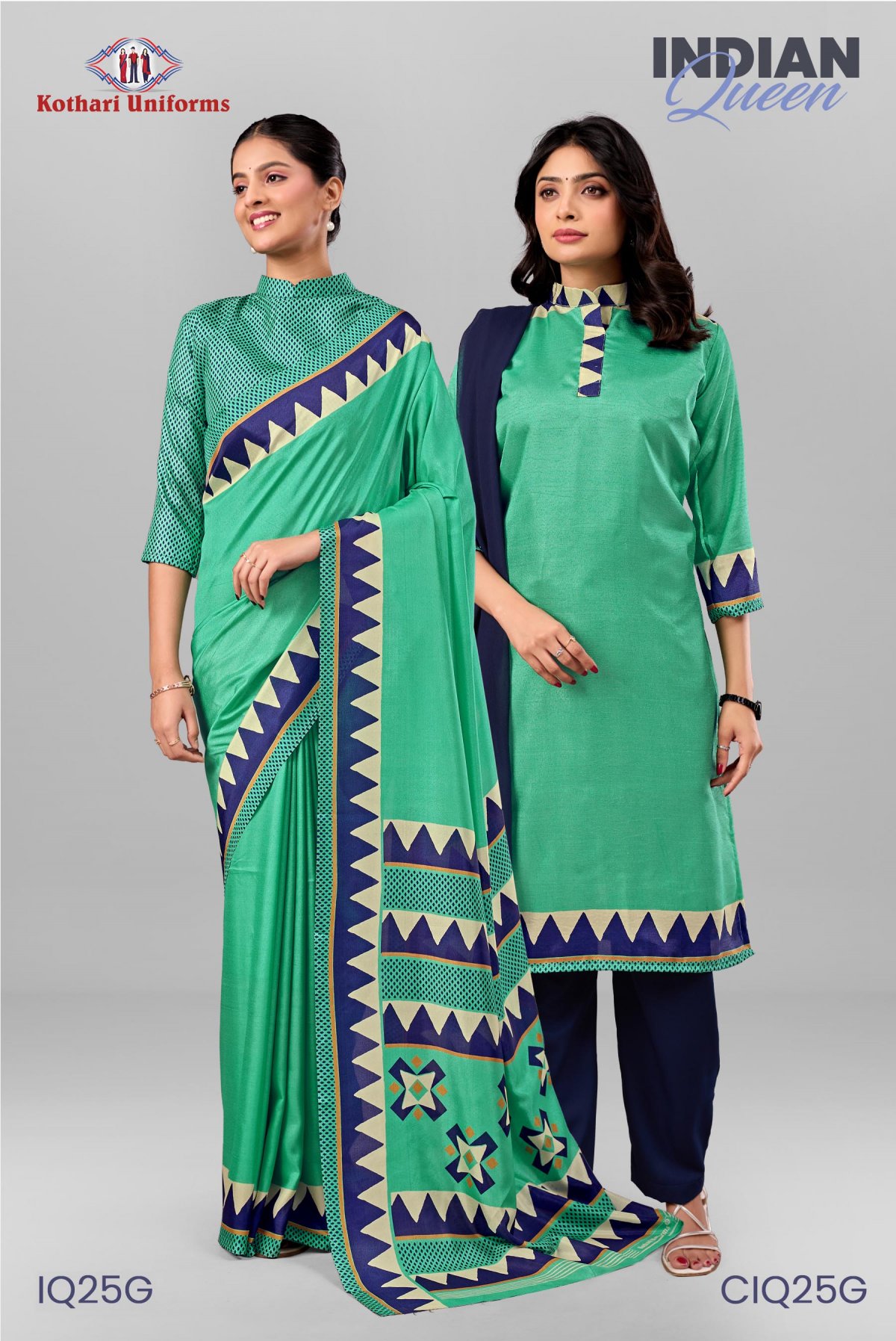 Indian Queen | Uniform Saree & Salwar Combo [IQ25G]