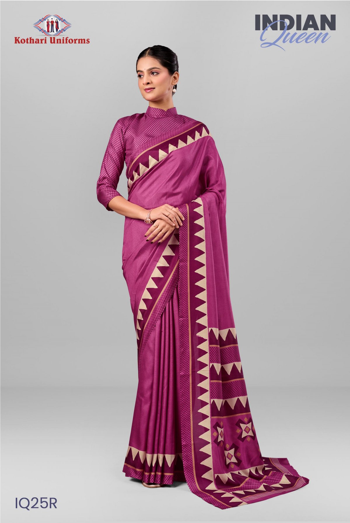 Indian Queen | Uniform Saree [IQ25R]