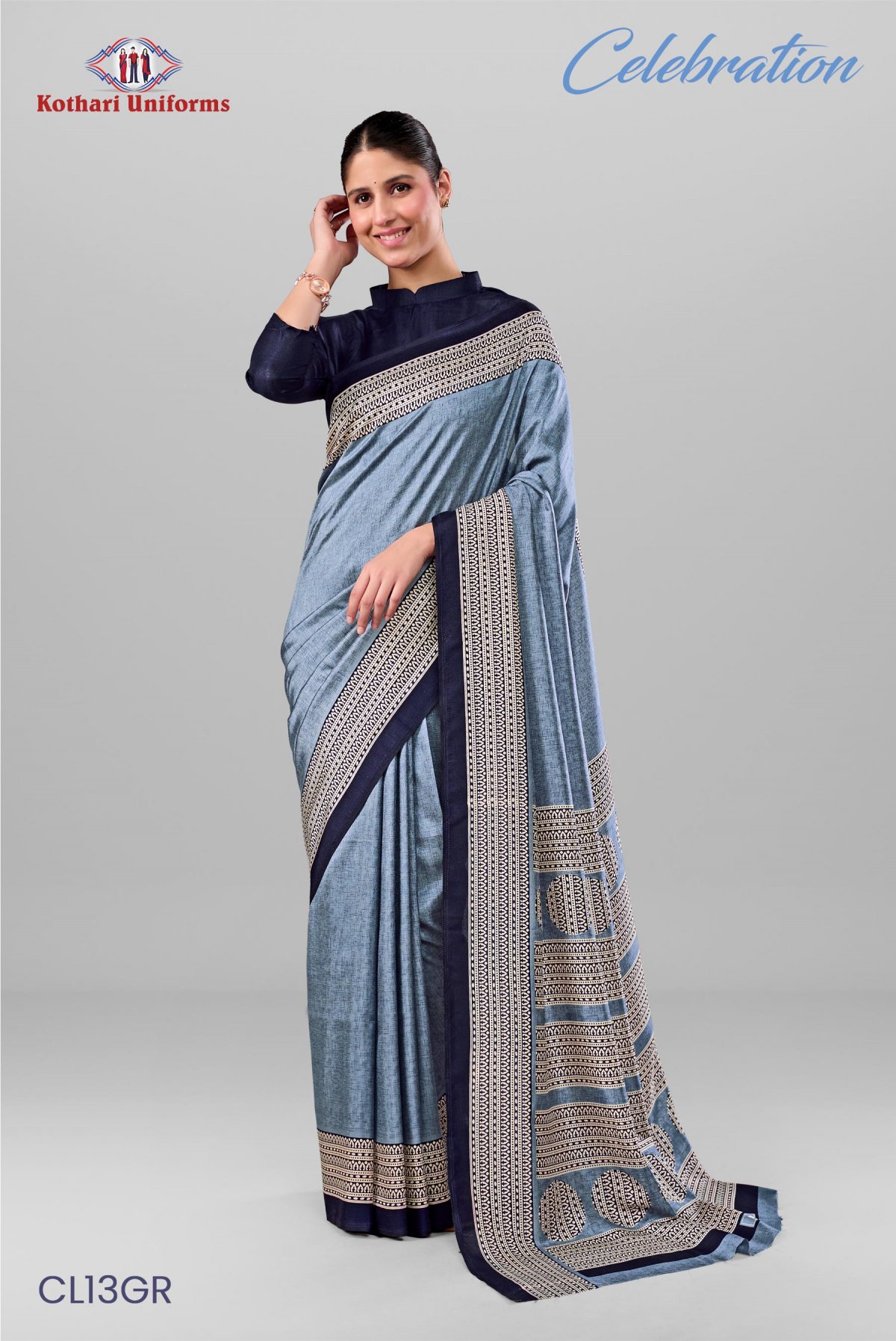Celebration | Uniform Saree [CL13GR]