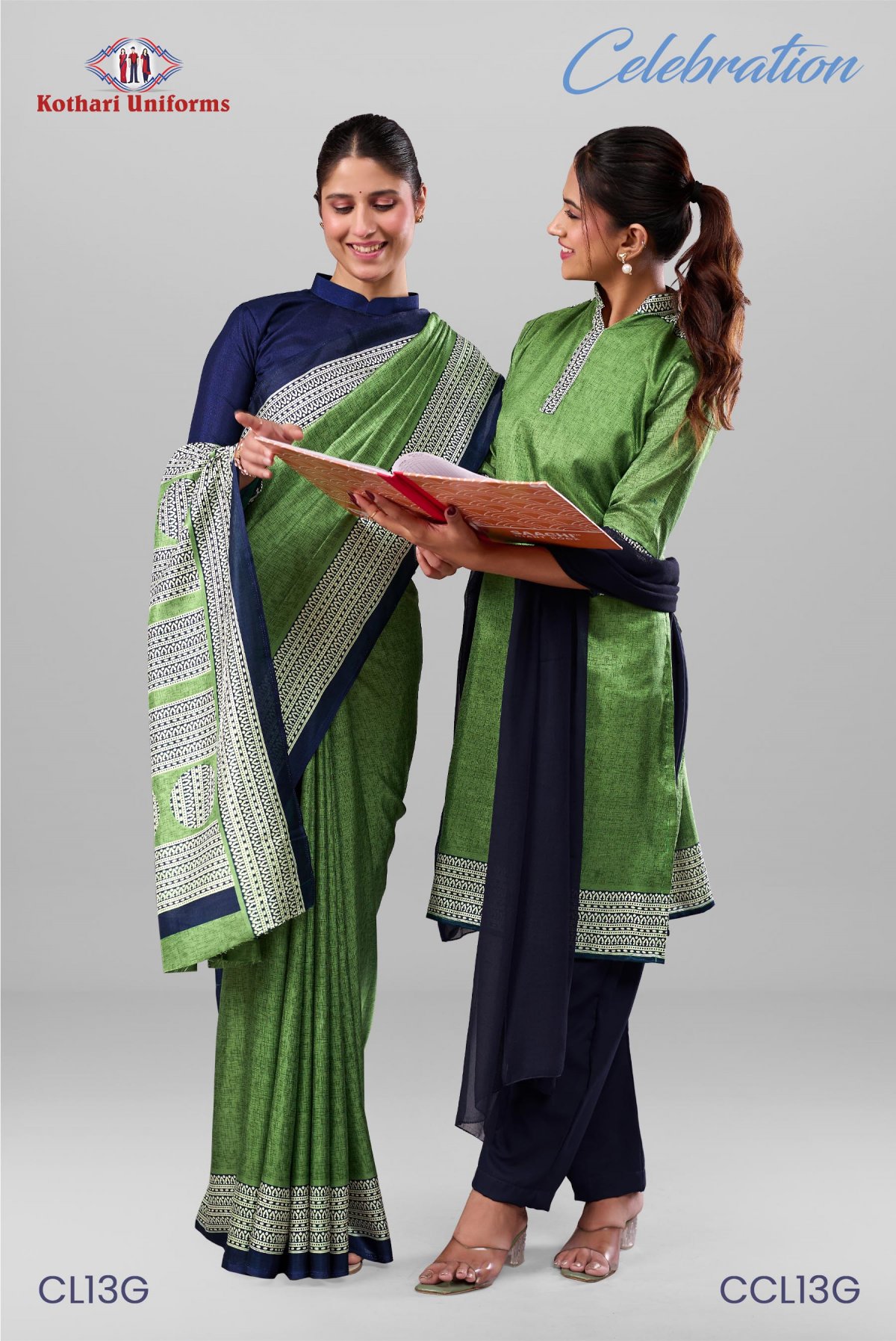 Celebration | Uniform Saree & Salwar Combo [CL13G]