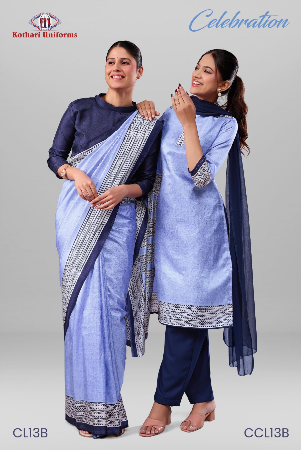 Celebration | Uniform Saree & Salwar Combo [CL13B]
