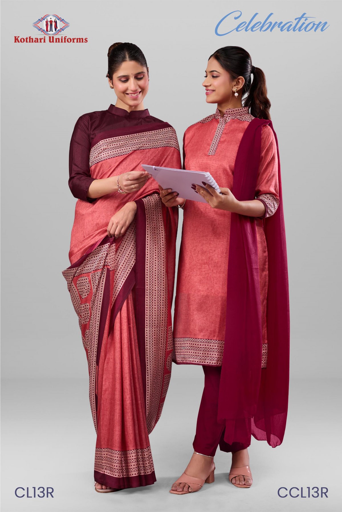 Celebration | Uniform Saree & Salwar Combo [CL13R]