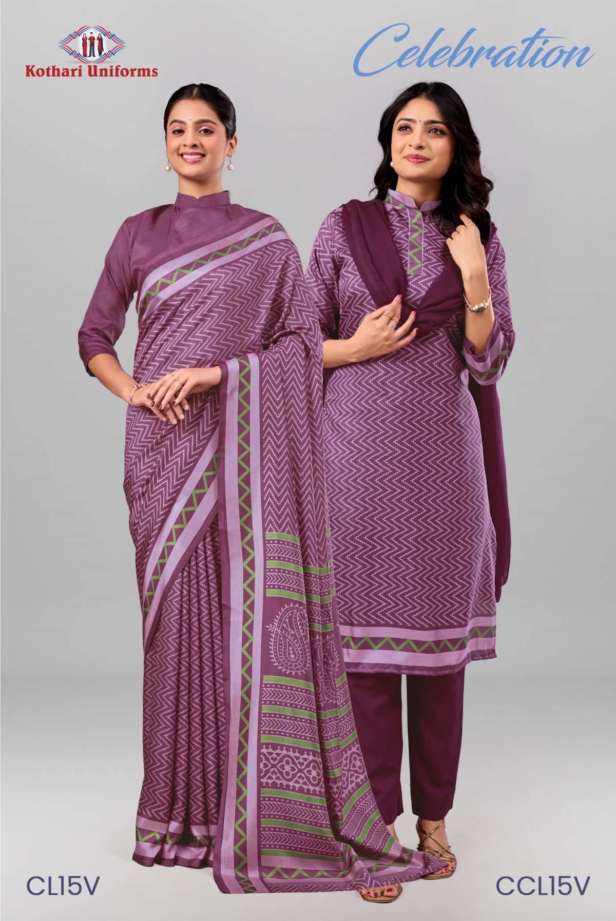 Celebration | Uniform Saree & Salwar Combo [CL15V]