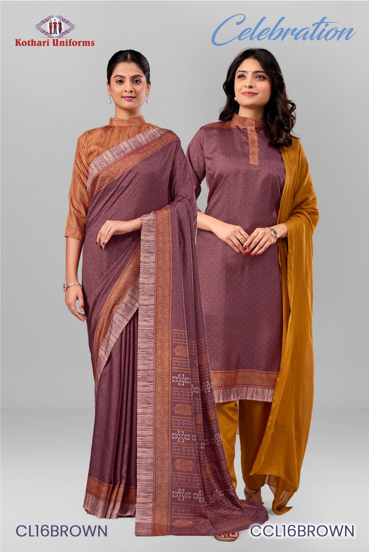 Celebration | Uniform Saree & Salwar Combo [CL16R]