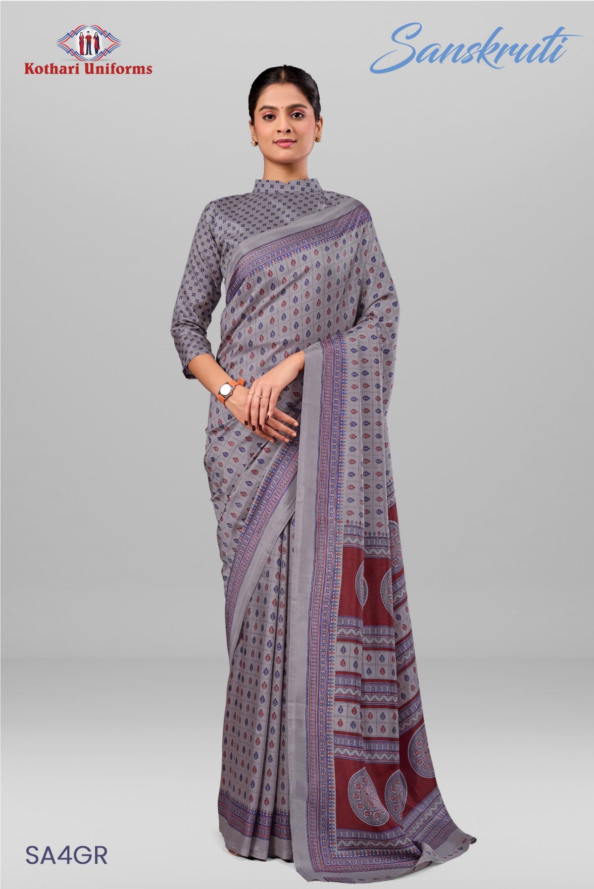 Sanskruti | Uniform Saree [SA4GR]
